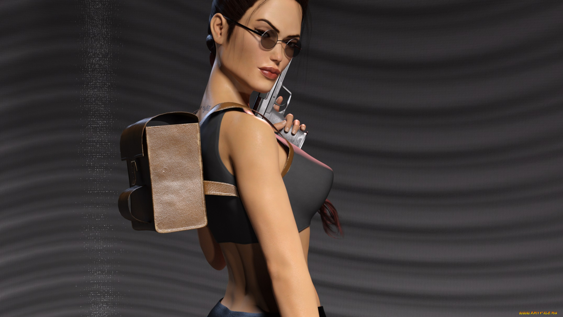 3д, графика, фантазия, , fantasy, взгляд, девушка, 4ever, tomb, raider, фон