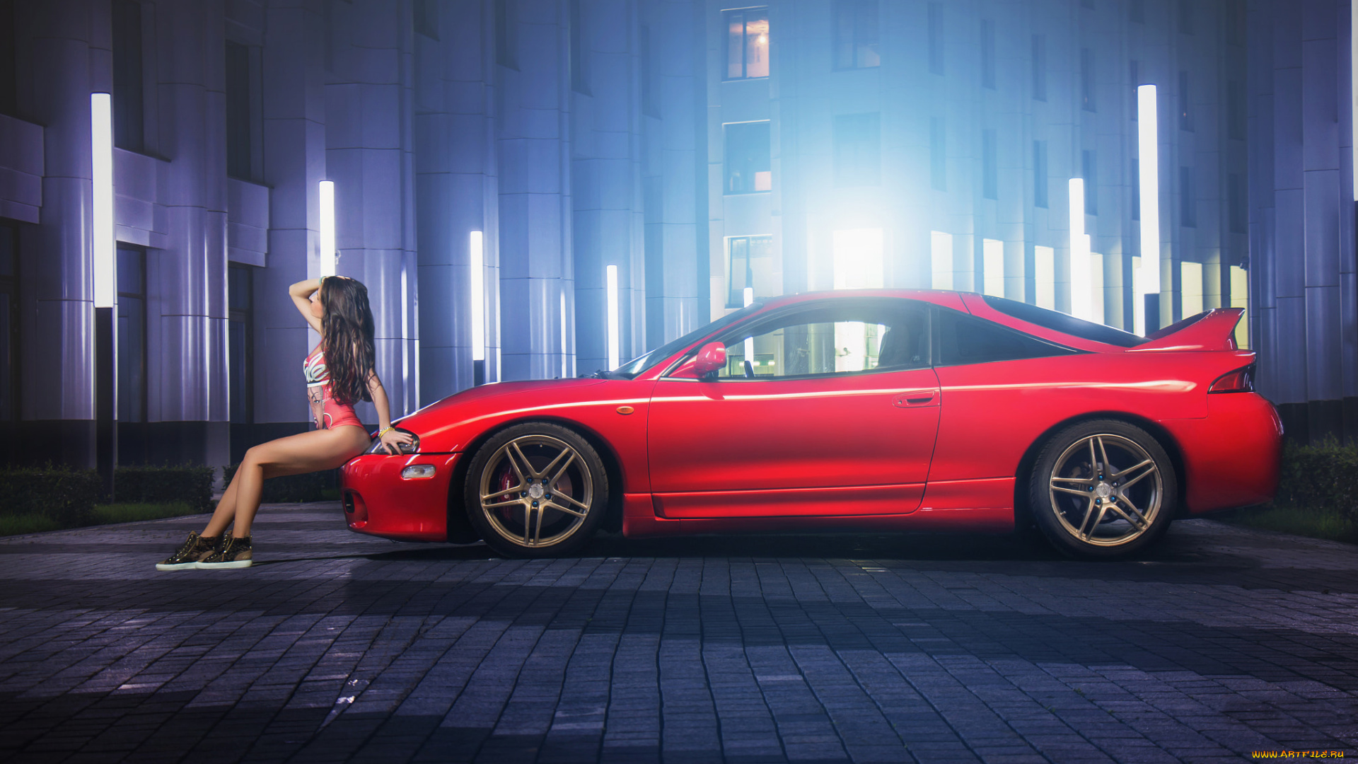 автомобили, -авто, с, девушками, eclipse, nadya