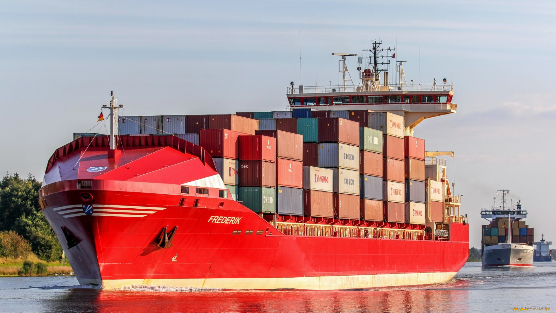frederik, корабли, грузовые, суда, контейнеровоз