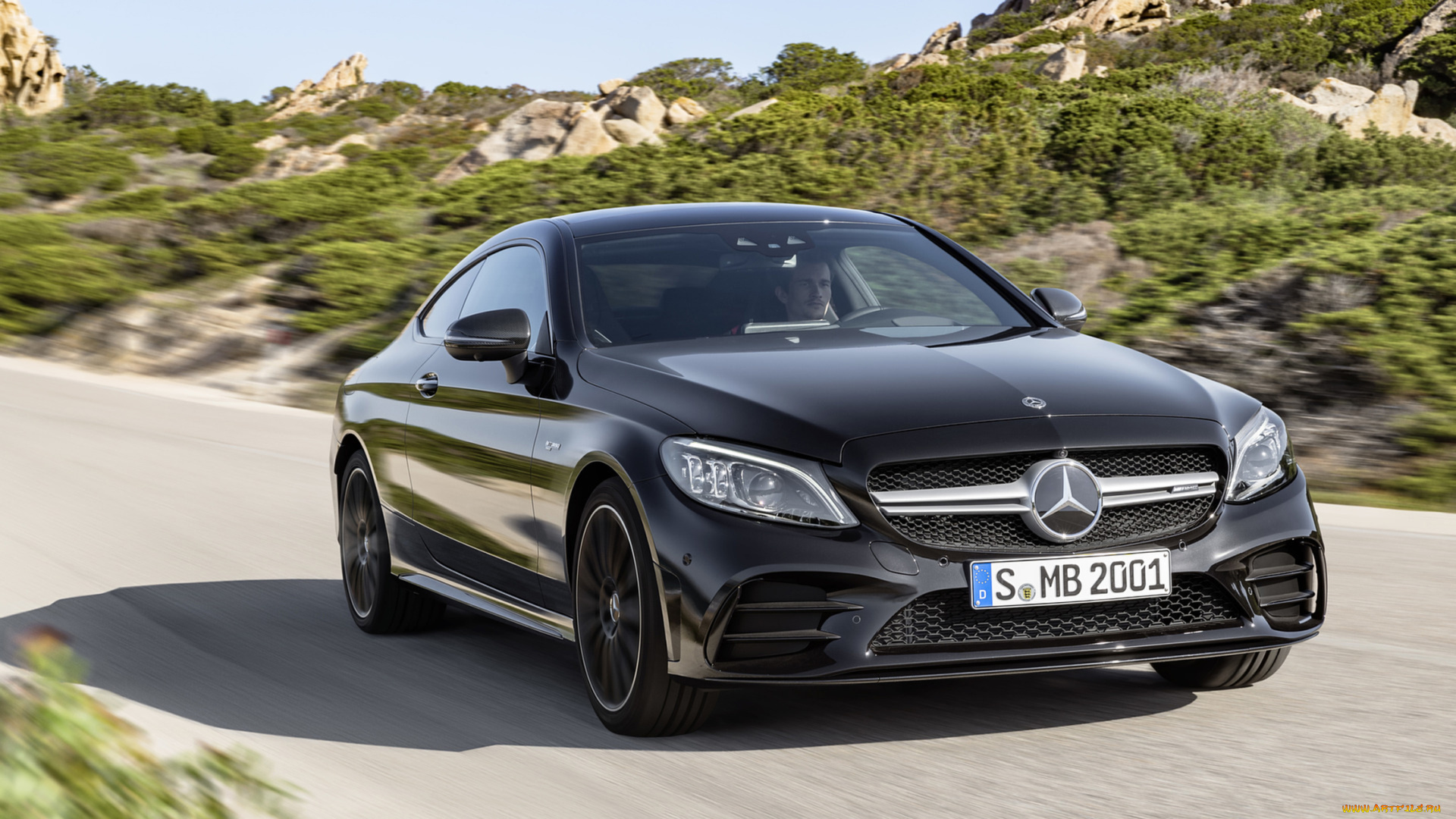mercedes-benz, amg, c43, coupe, 4matic, night, package, 2019, автомобили, mercedes-benz, c43, coupe, 4matic, night, amg, carbon, package, 2019