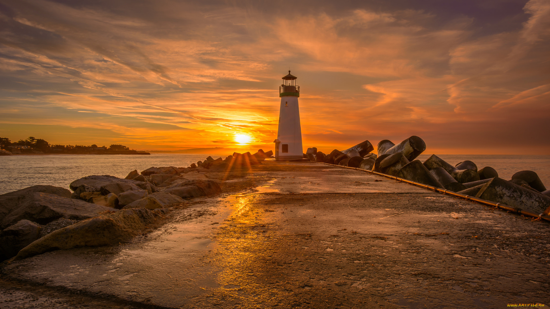 природа, маяки, простор