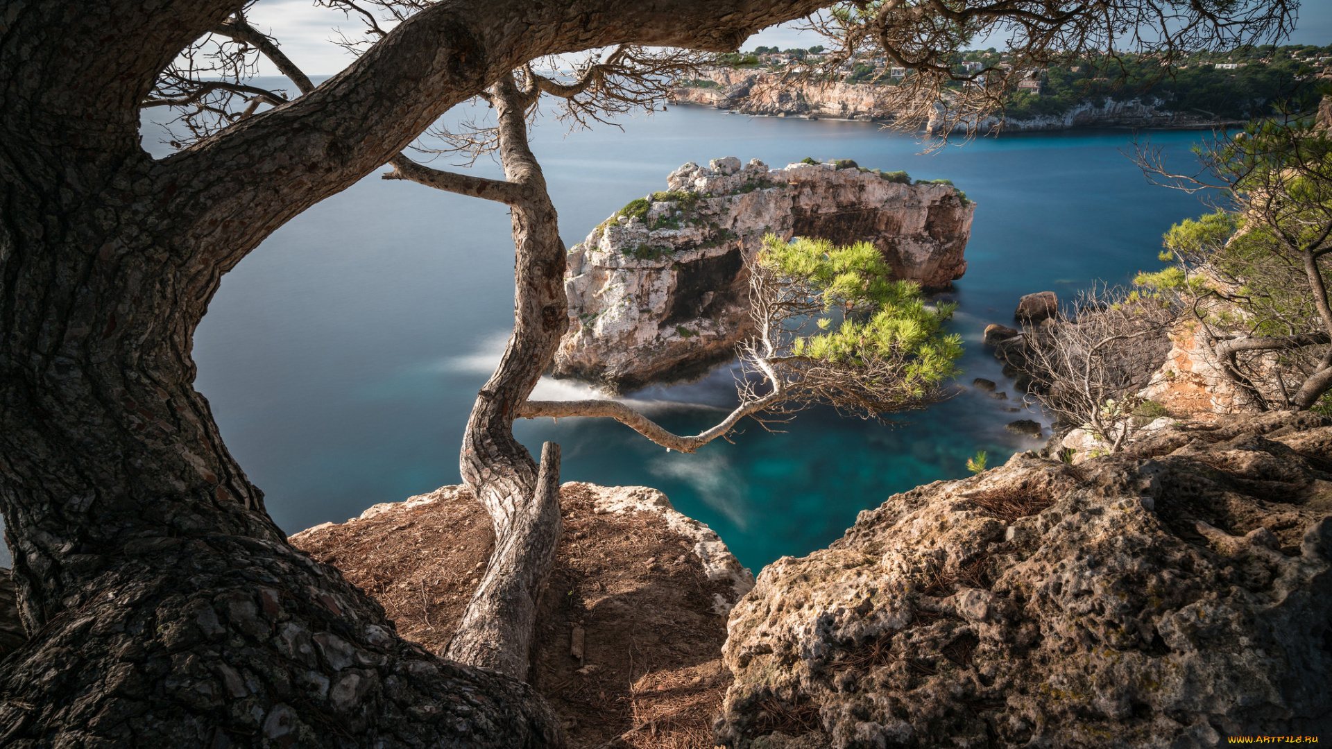 природа, побережье, простор