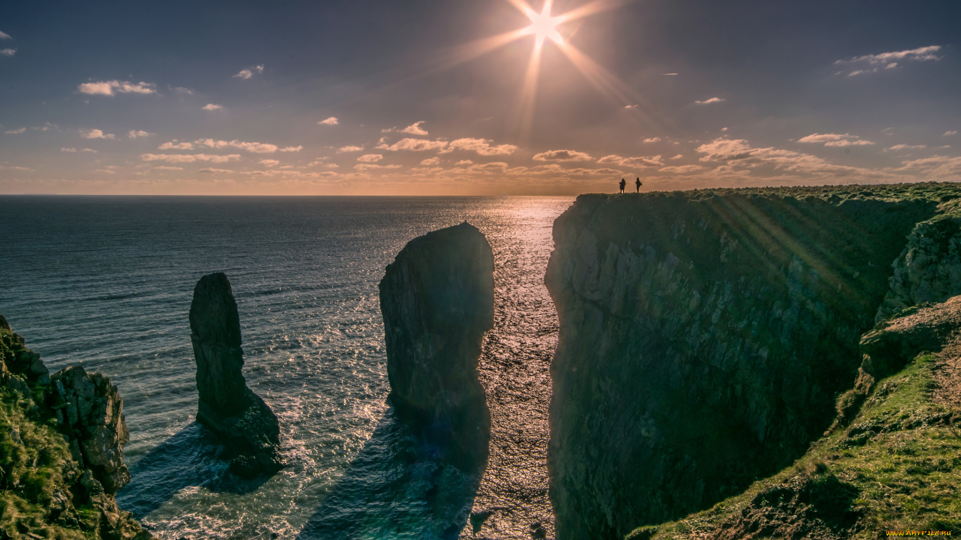 природа, побережье, простор