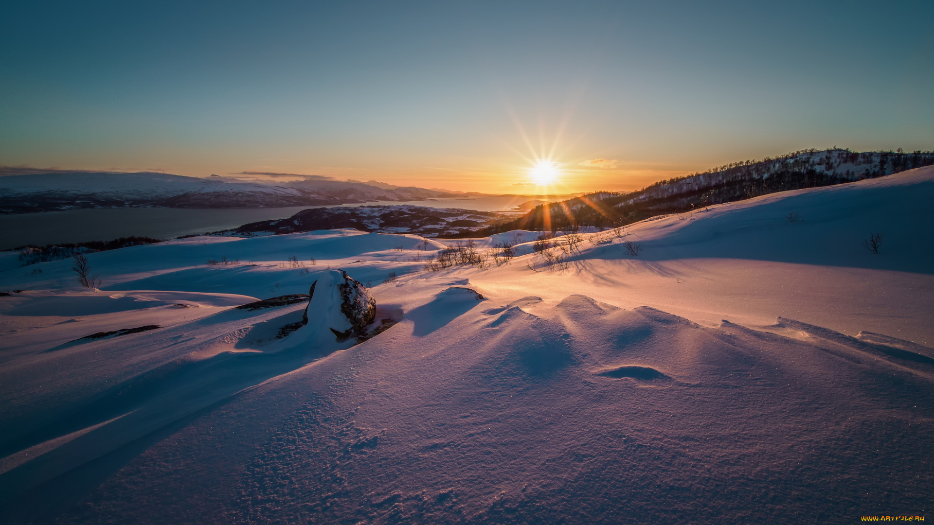 природа, зима, простор