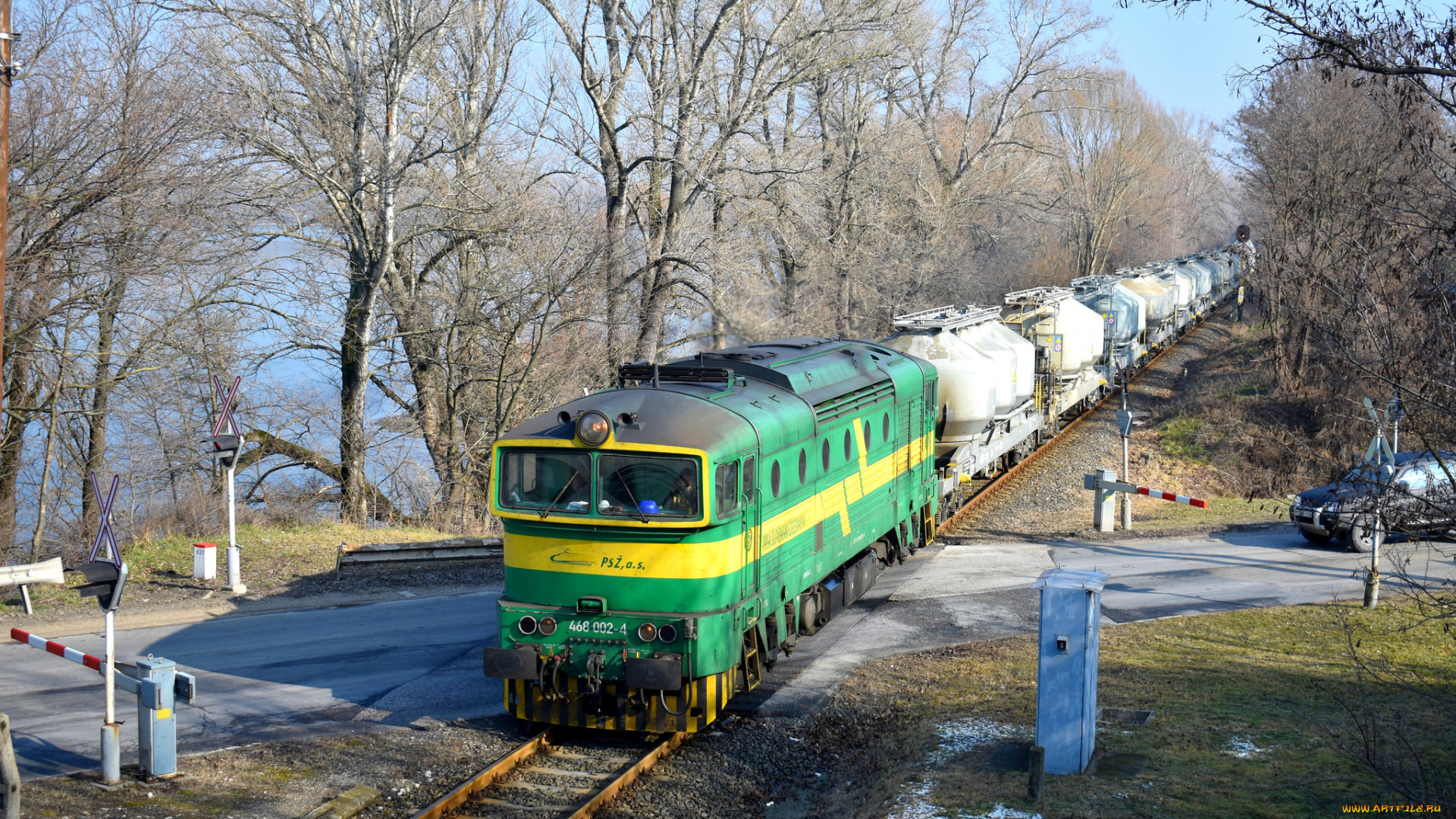техника, поезда, локомотив, состав