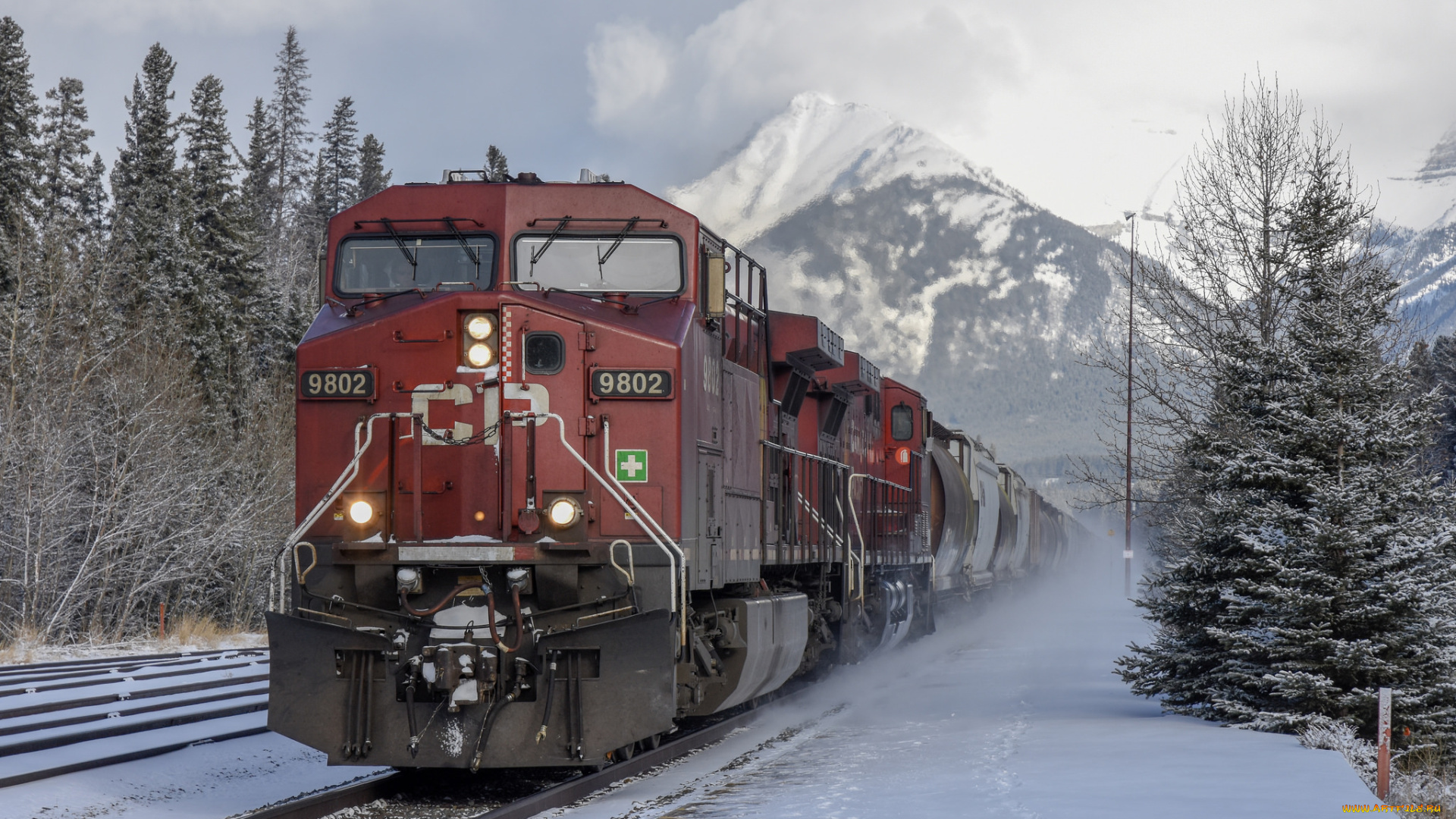 техника, поезда, локомотив, состав