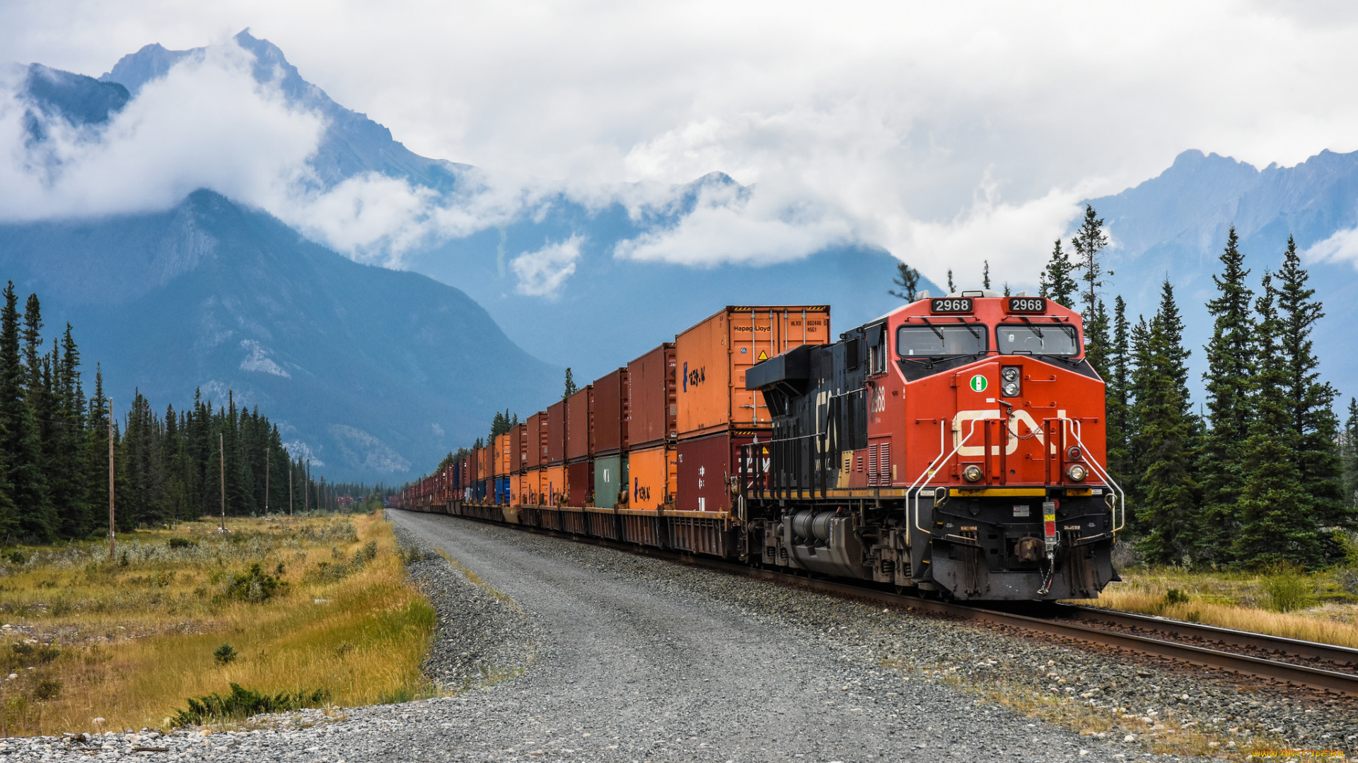 техника, поезда, локомотив, состав