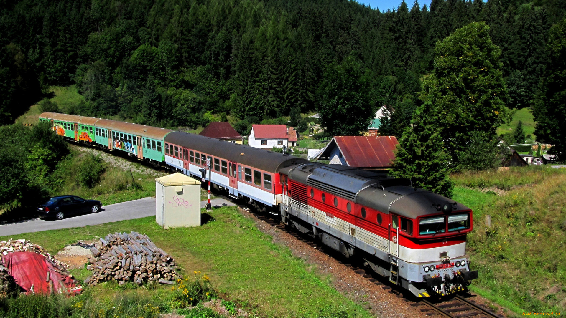 техника, поезда, состав, локомотив