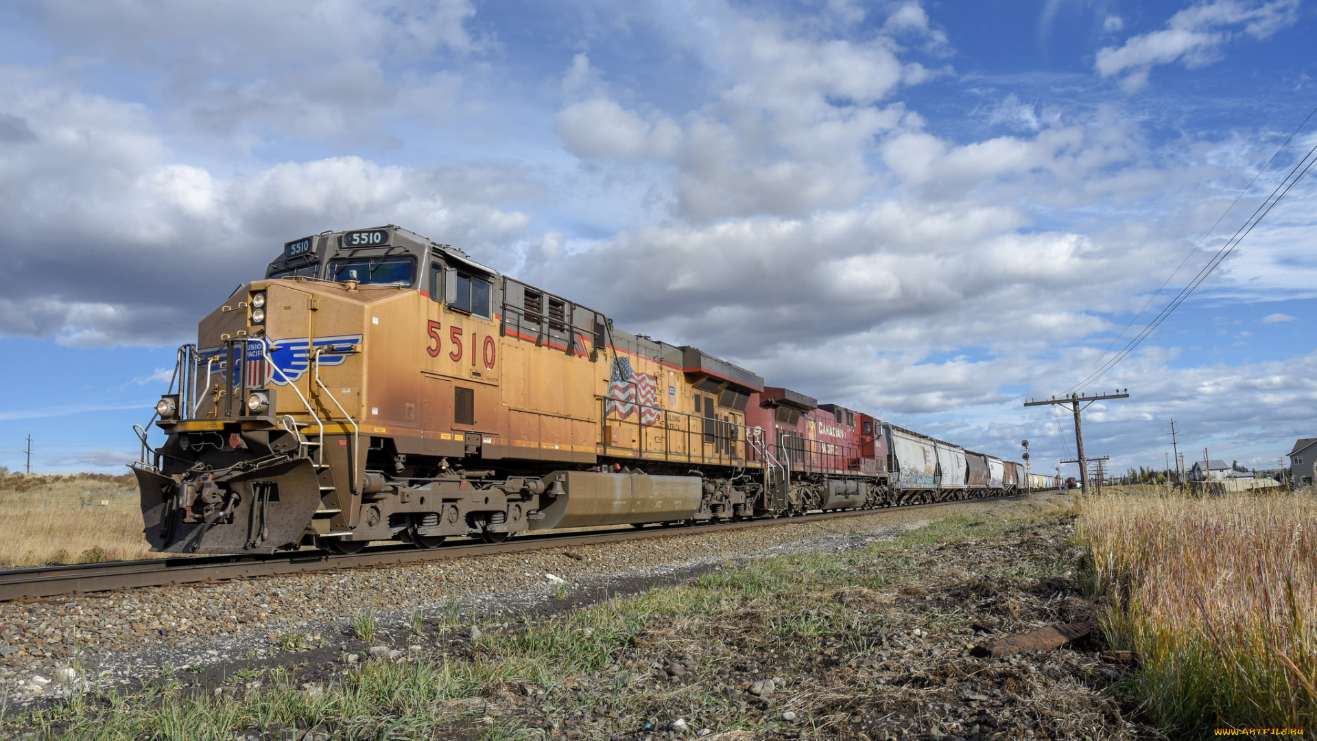 техника, поезда, состав, локомотив