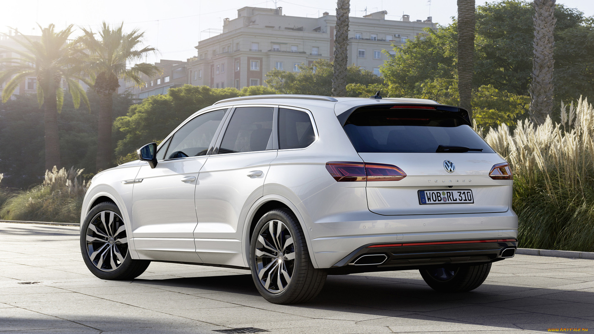 volkswagen, touareg, r-line, 2019, автомобили, volkswagen, touareg, белый, 2019, r-line