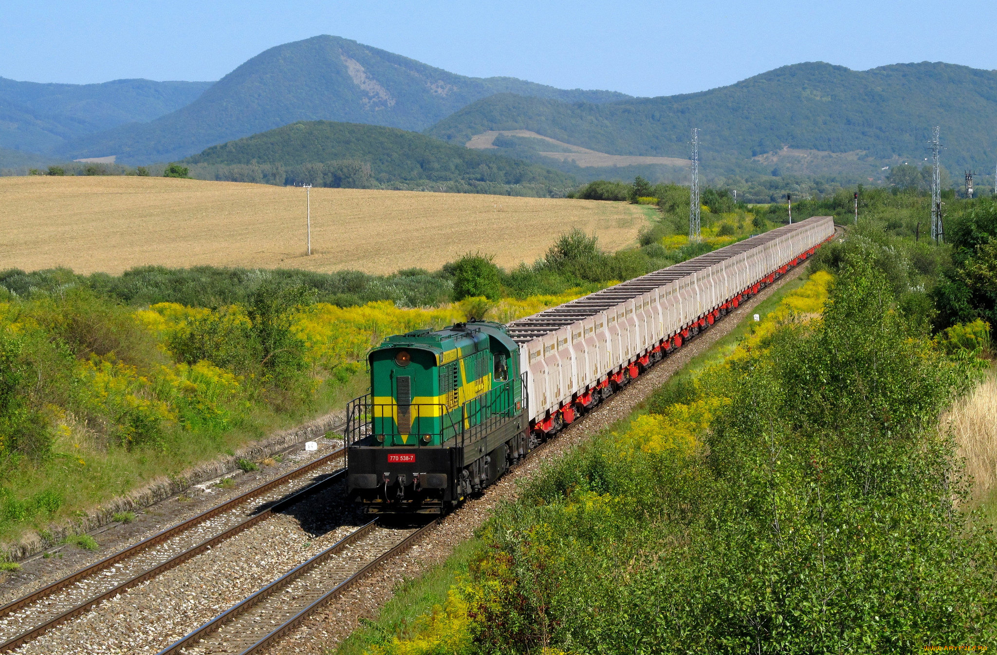 техника, поезда, состав, локомотив