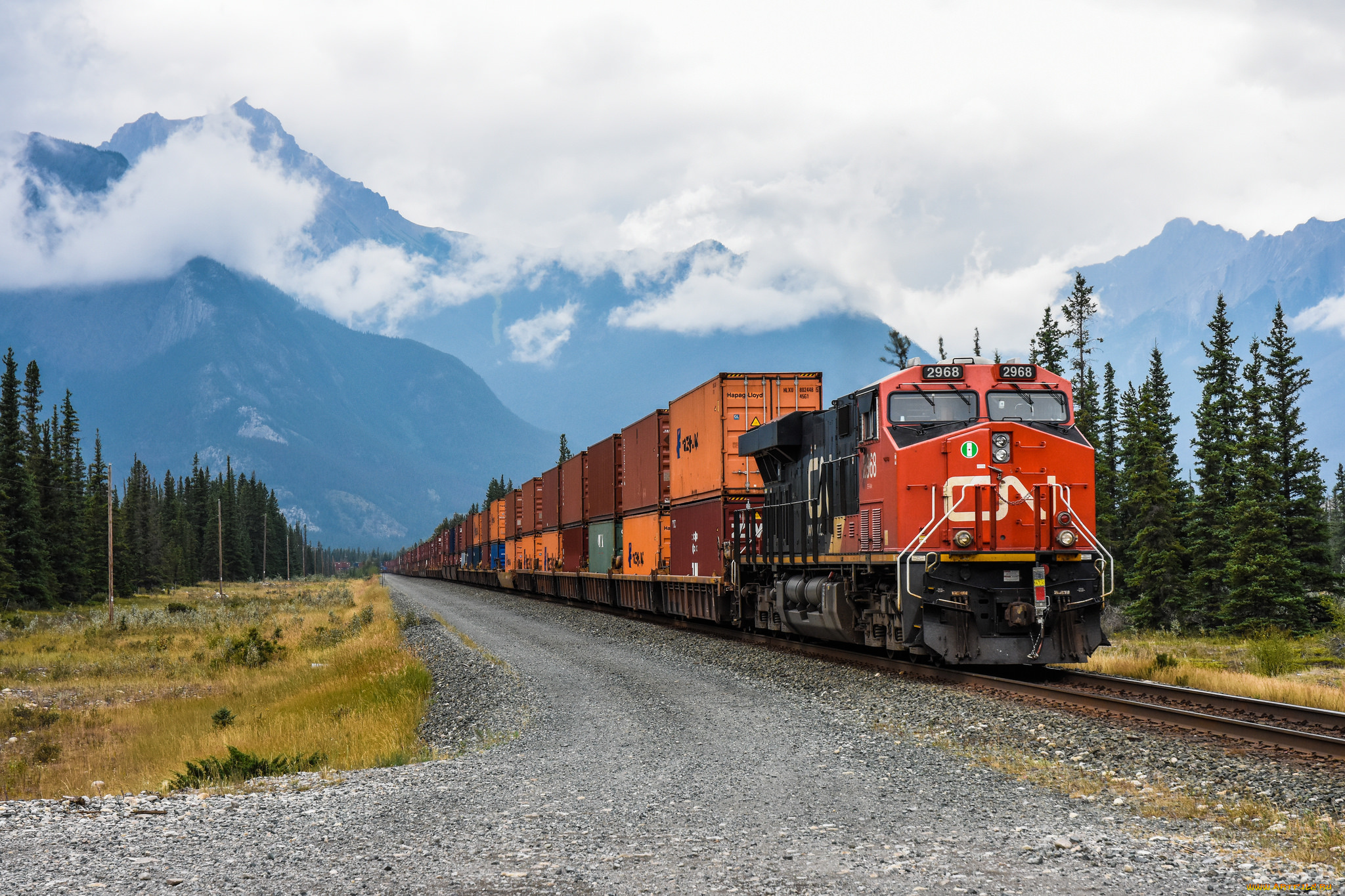 техника, поезда, локомотив, состав