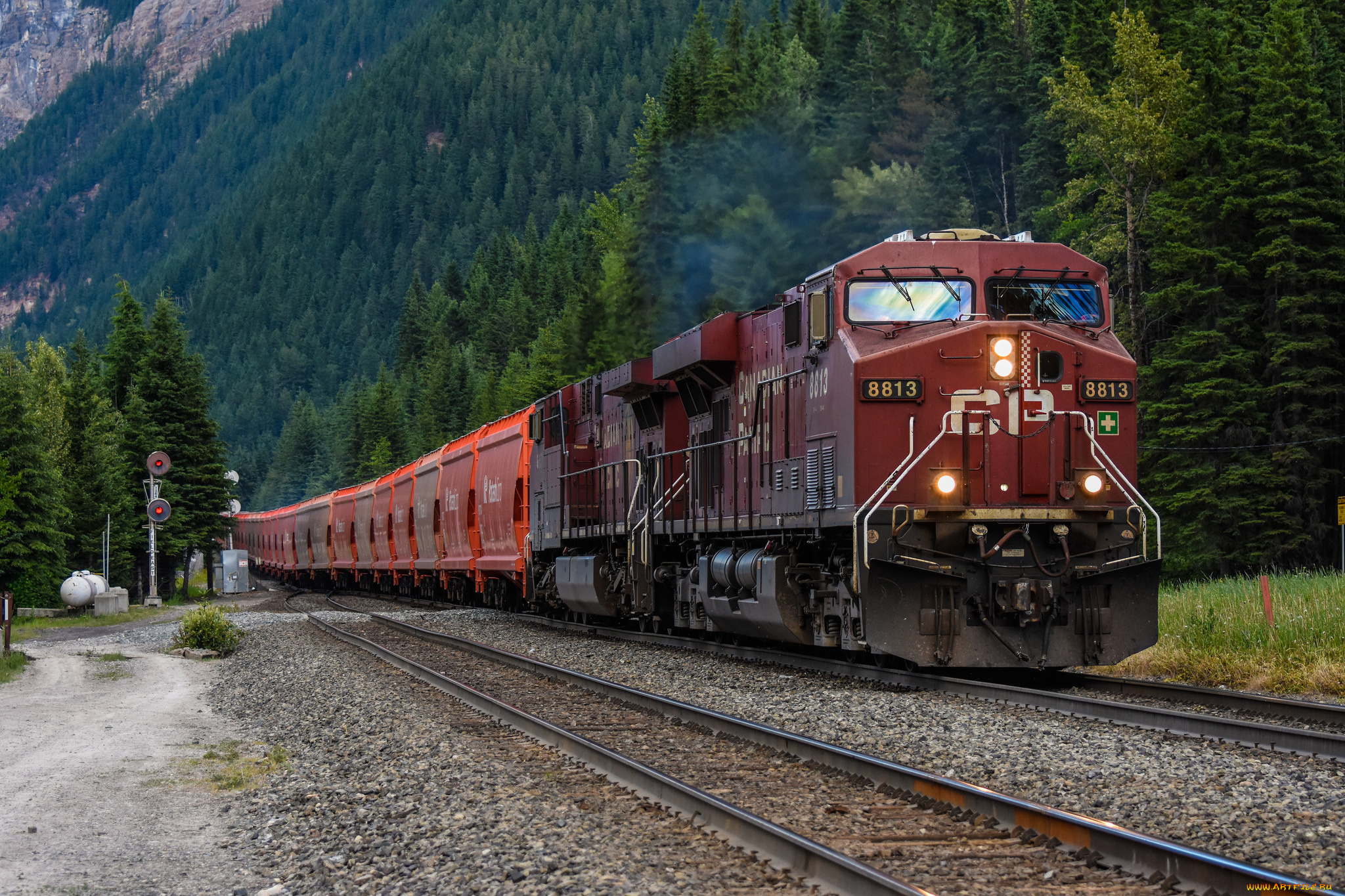 техника, поезда, локомотив, состав