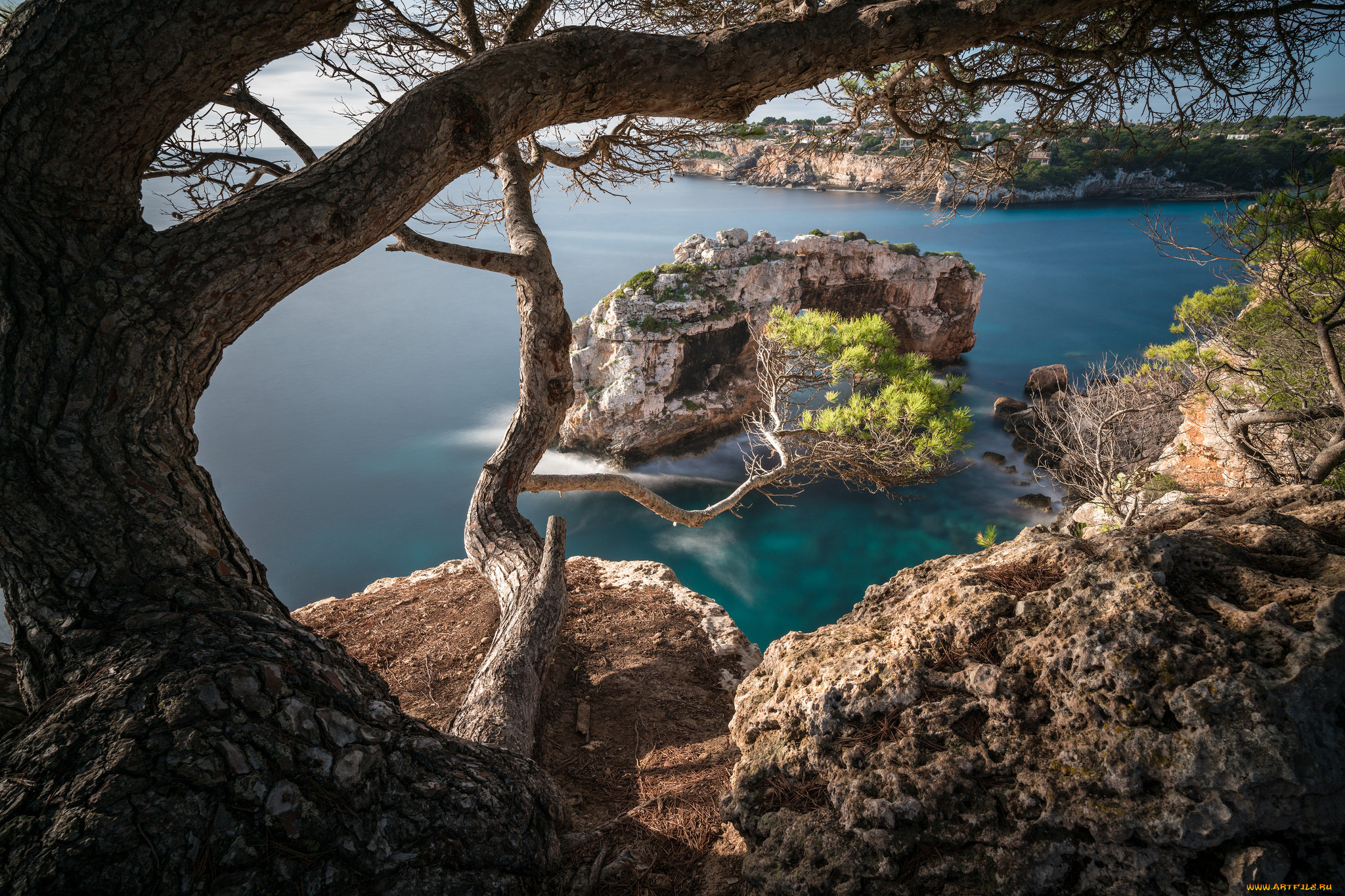 природа, побережье, простор