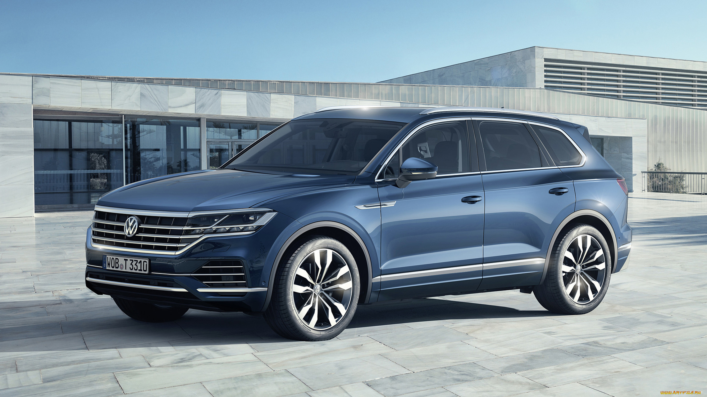 volkswagen, touareg, 2019, автомобили, volkswagen, blue, 2019, touareg