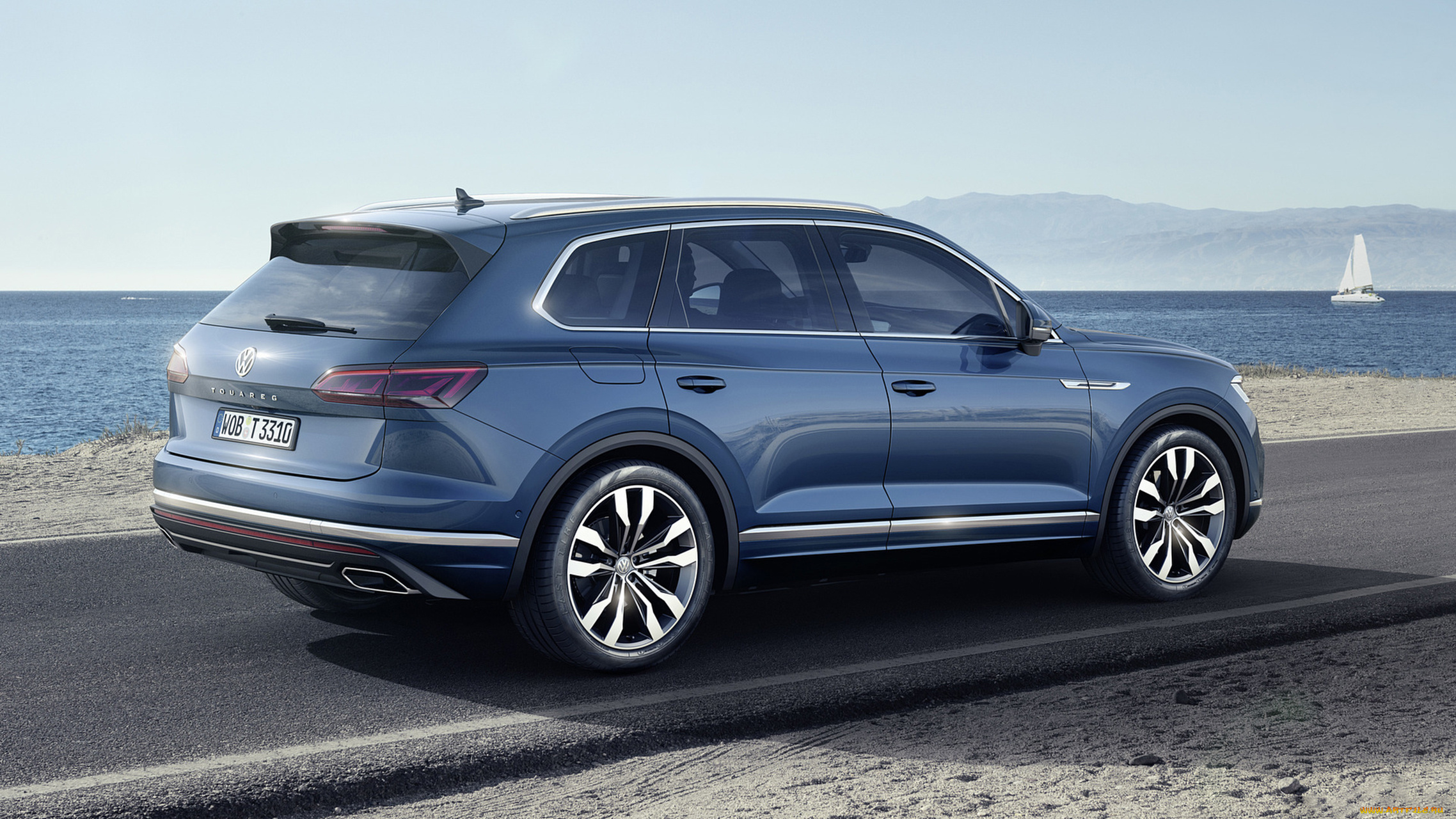 volkswagen, touareg, 2019, автомобили, volkswagen, touareg, 2019, blue