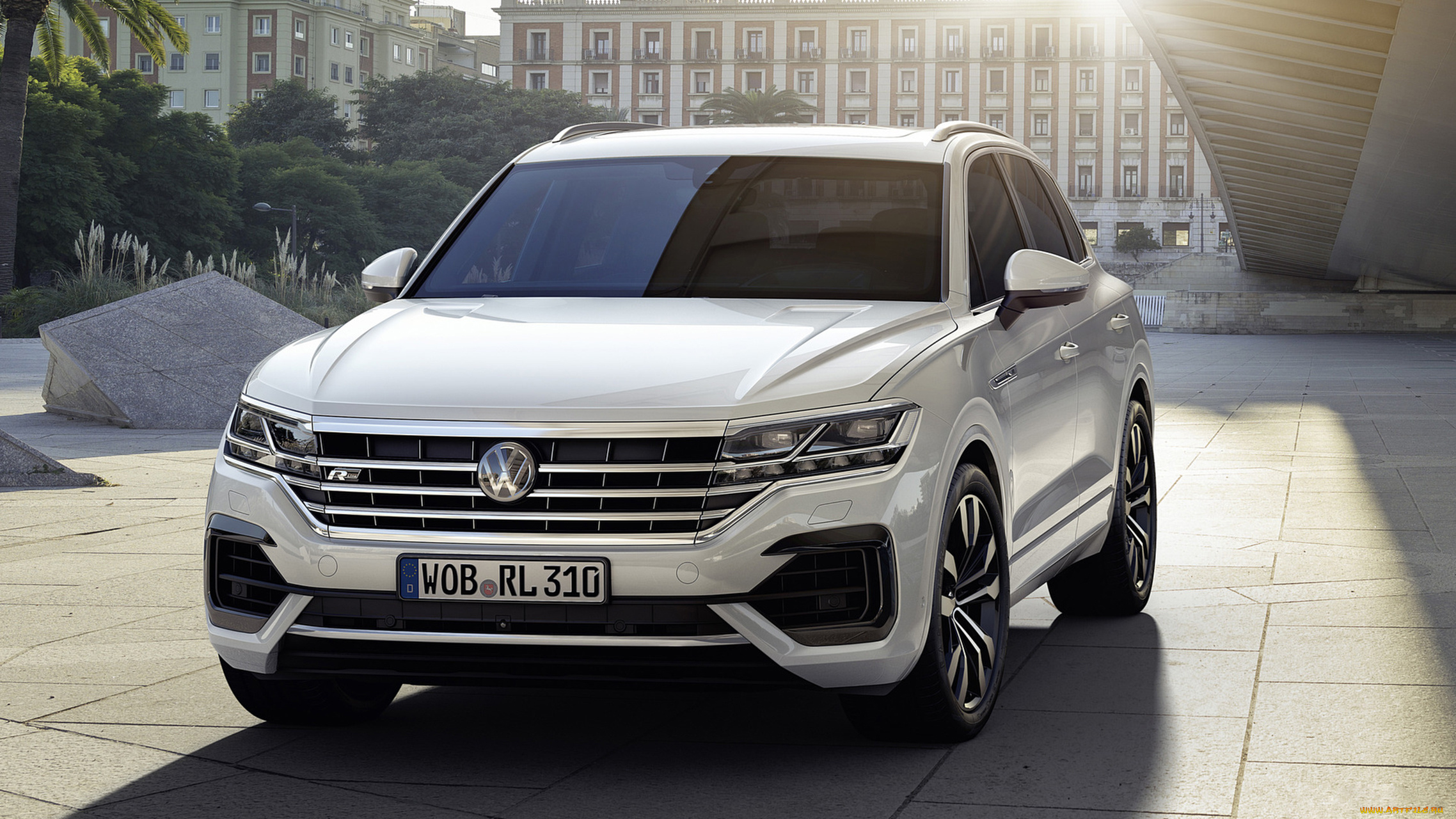volkswagen, touareg, r-line, 2019, автомобили, volkswagen, белый, 2019, r-line, touareg