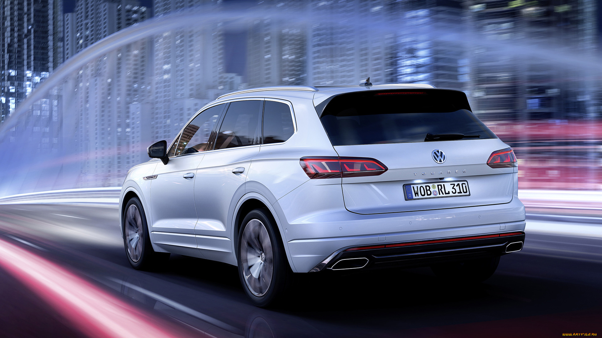 volkswagen, touareg, r-line, 2019, автомобили, volkswagen, touareg, белый, r-line, 2019