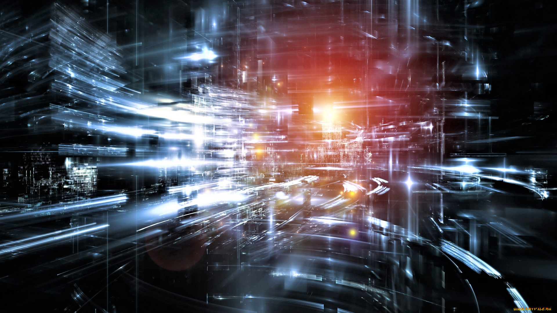 3д, графика, абстракция, , abstract, свет, пластины, движение