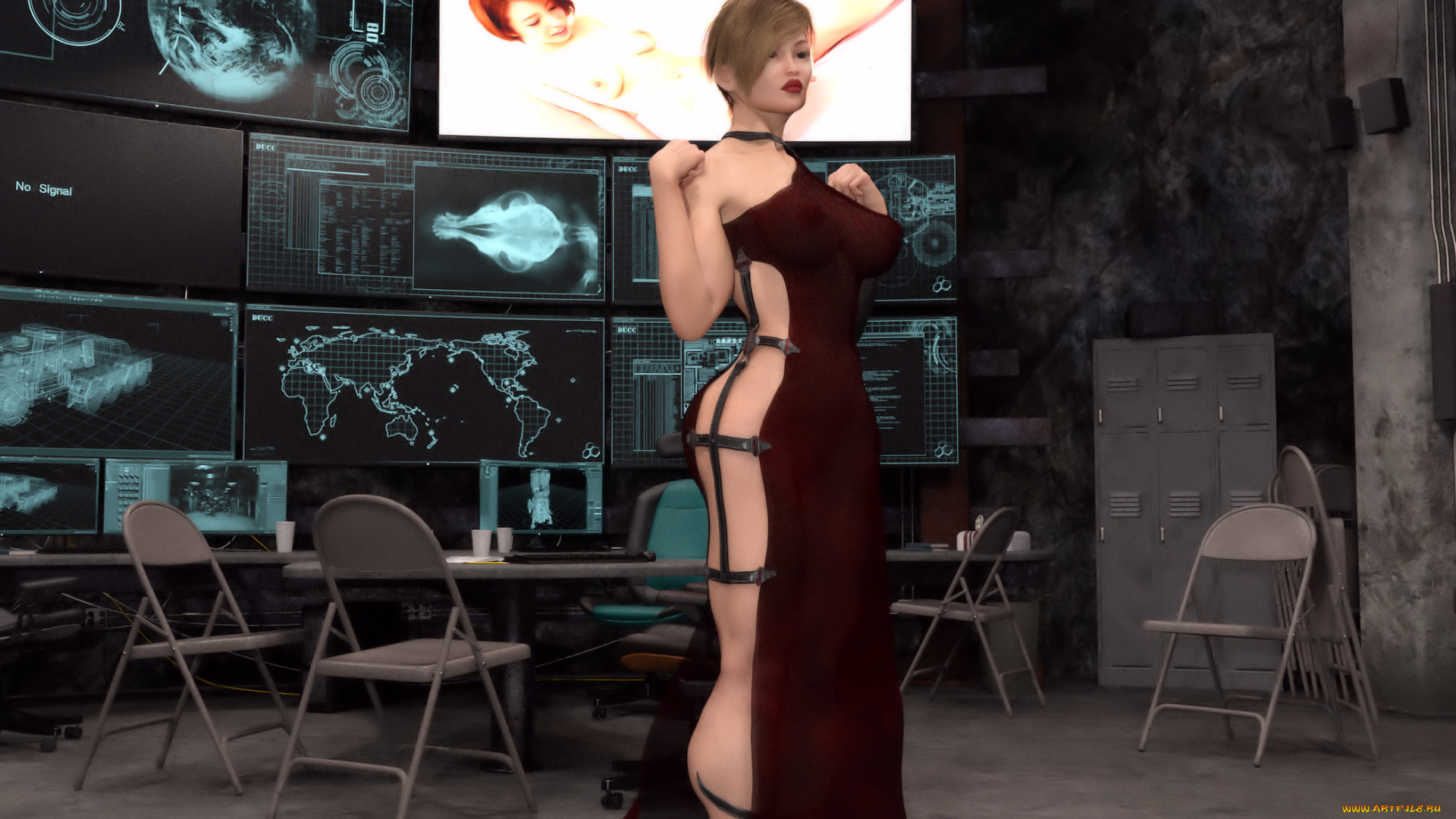 3д, графика, люди, , people, девушка, взгляд, фон