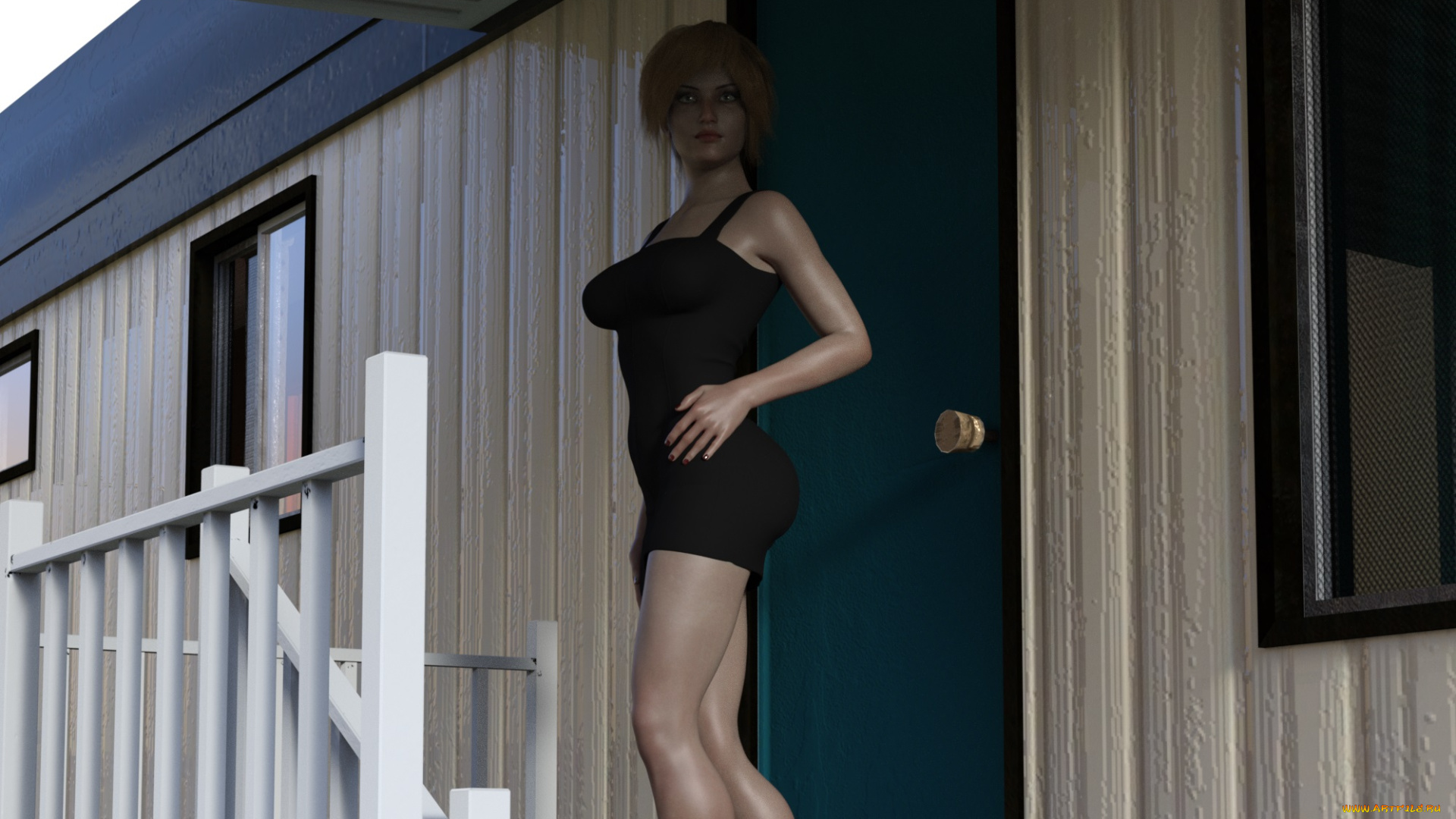 3д, графика, люди, , people, девушка, взгляд, фон