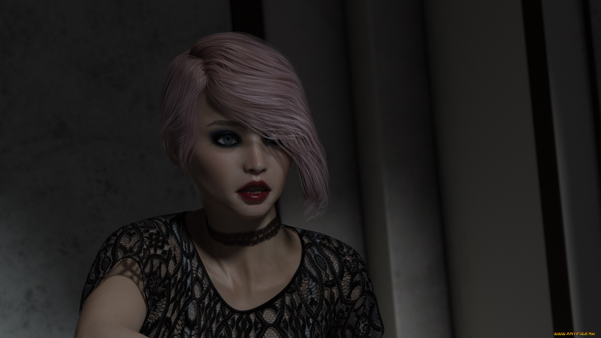 3д, графика, портрет, , portraits, девушка, фон, взгляд