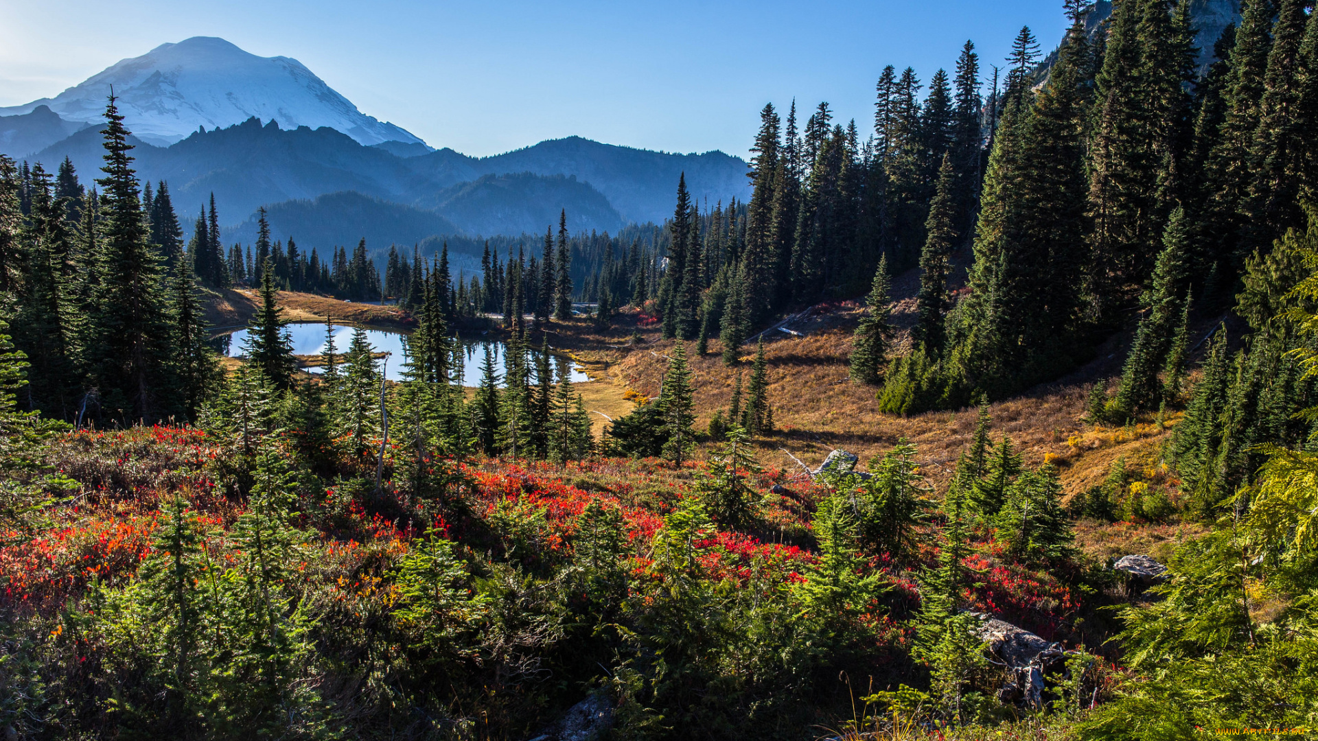 природа, горы, простор