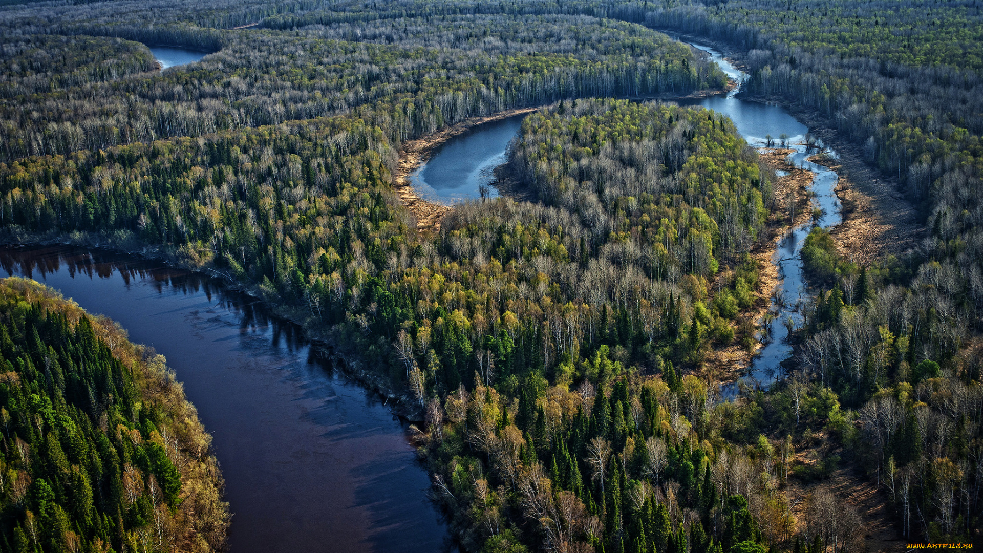 природа, реки, озера, простор
