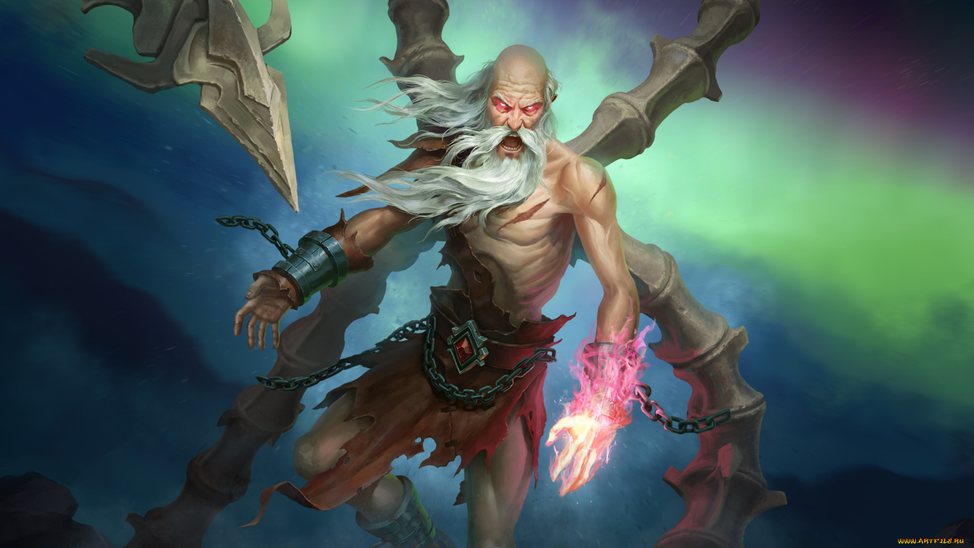 видео, игры, juggernaut, wars, борода, взгляд, фон, дед