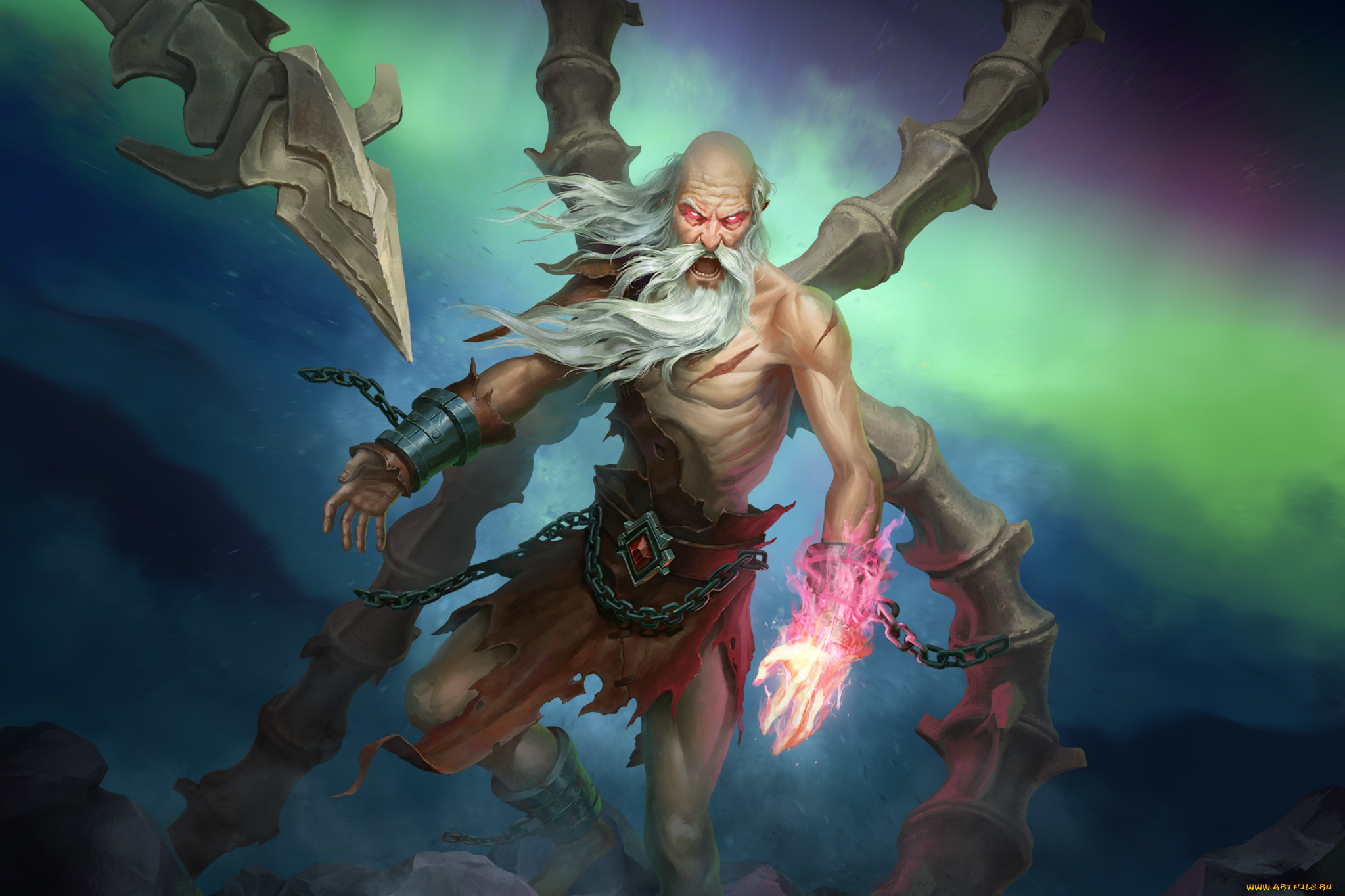 видео, игры, juggernaut, wars, борода, взгляд, фон, дед