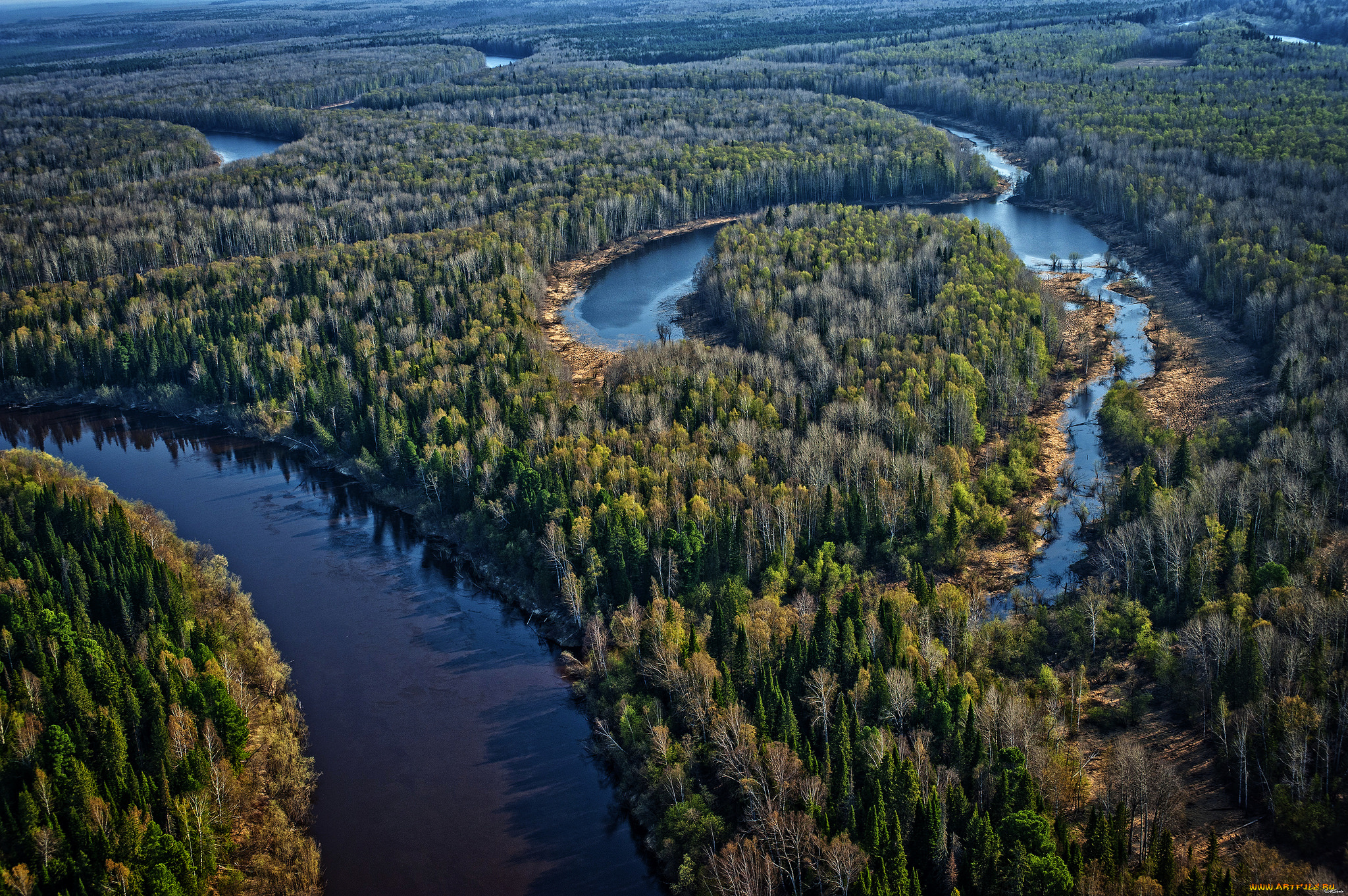 природа, реки, озера, простор