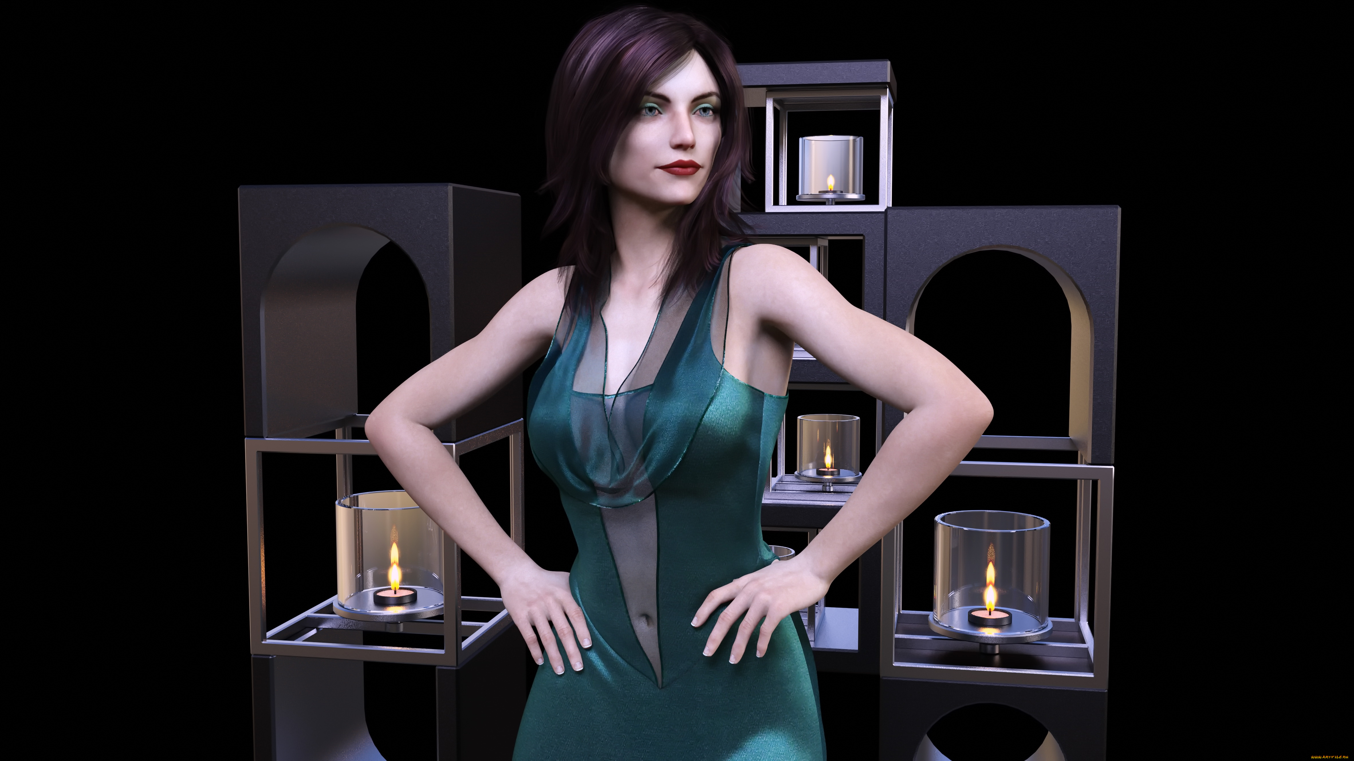 3д, графика, люди, , people, фон, взгляд, девушка