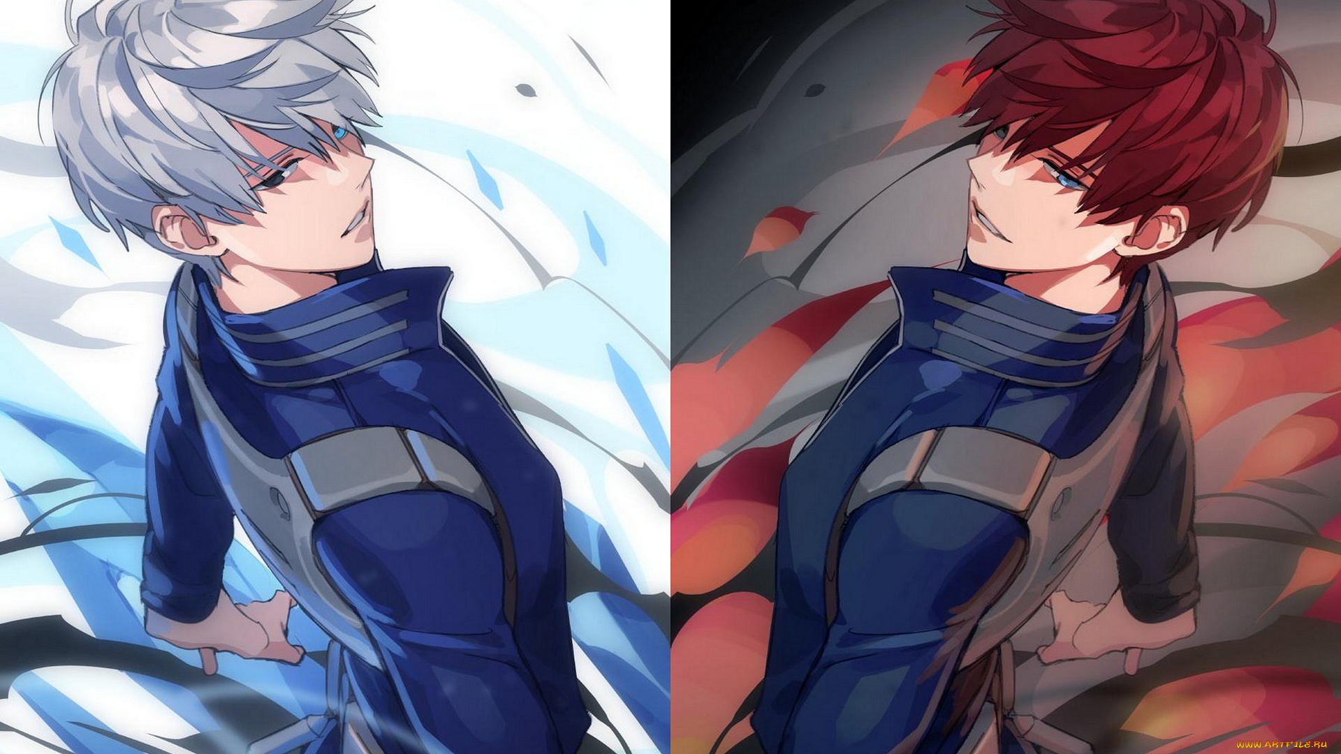 аниме, boku, no, hero, academia, моя, геройская, академия, тодороки, шото