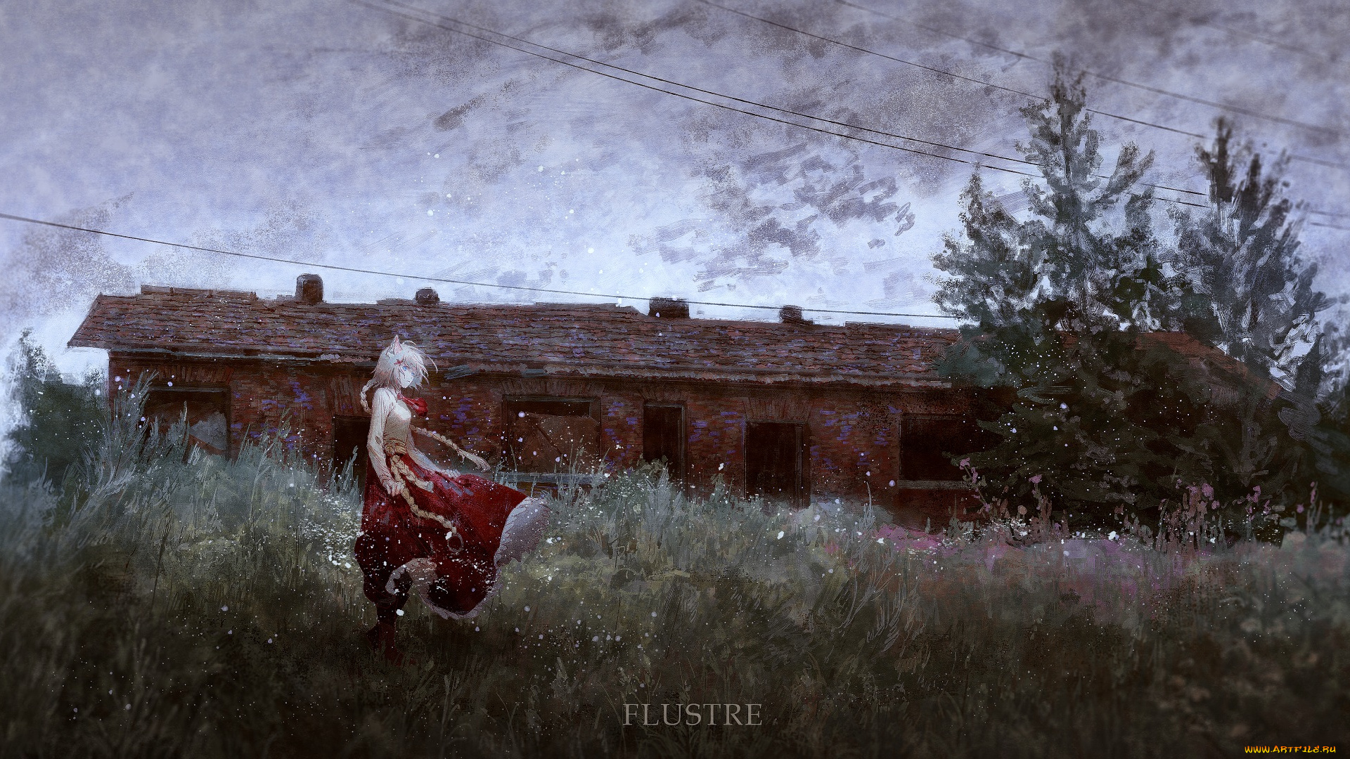 аниме, touhou, девушка