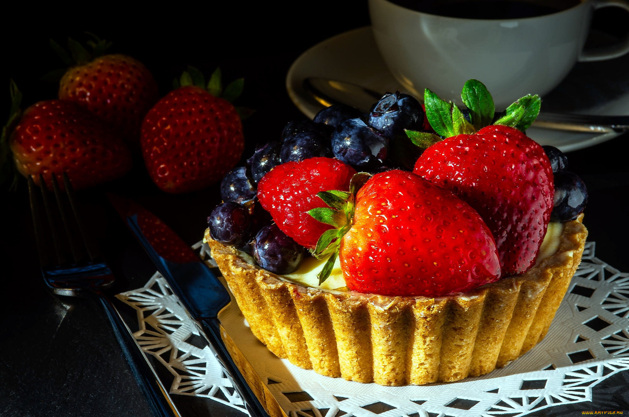 еда, пирожные, , кексы, , печенье, пирожное, клубника