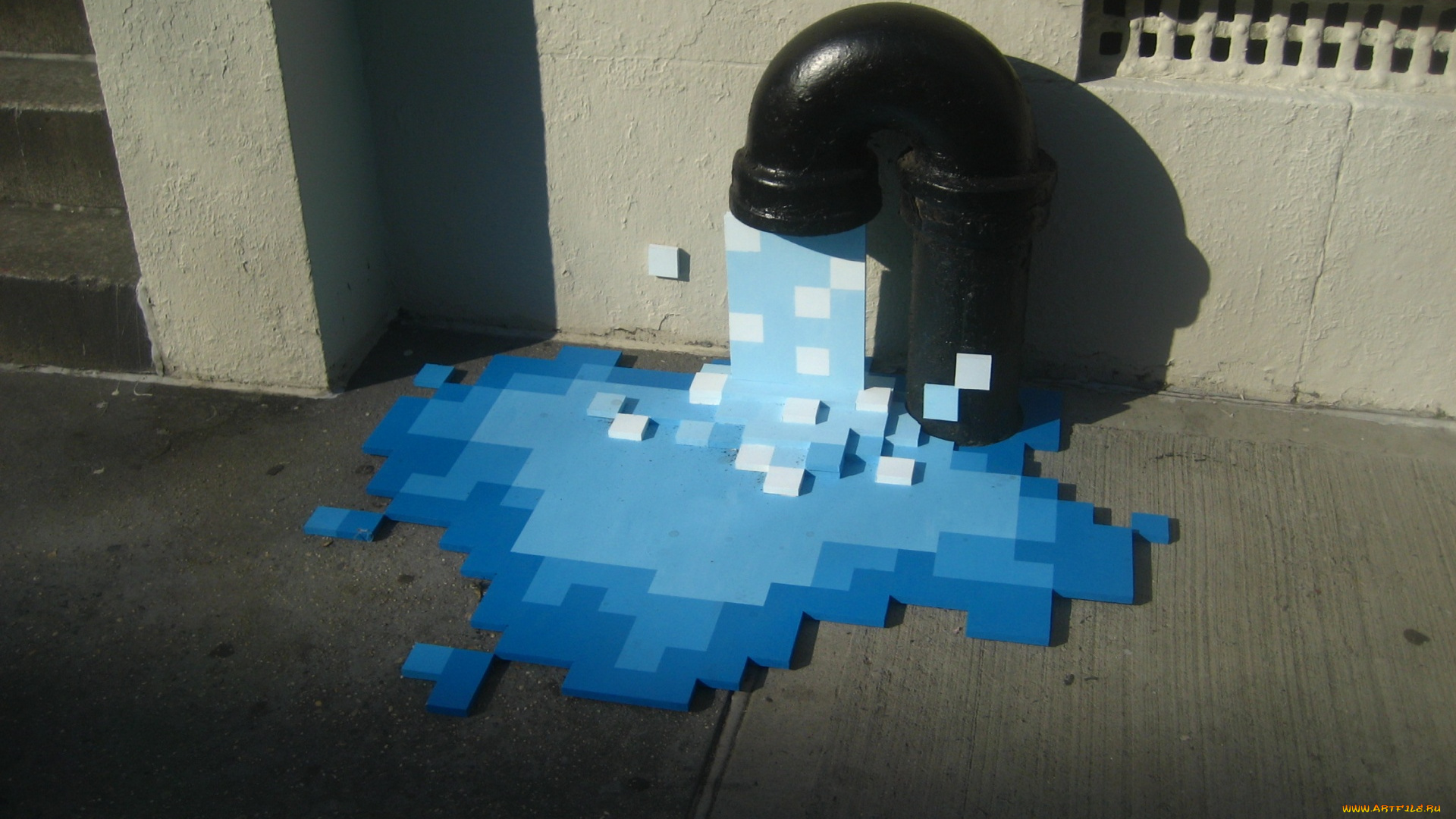 разное, компьютерный, дизайн, труба, пиксели