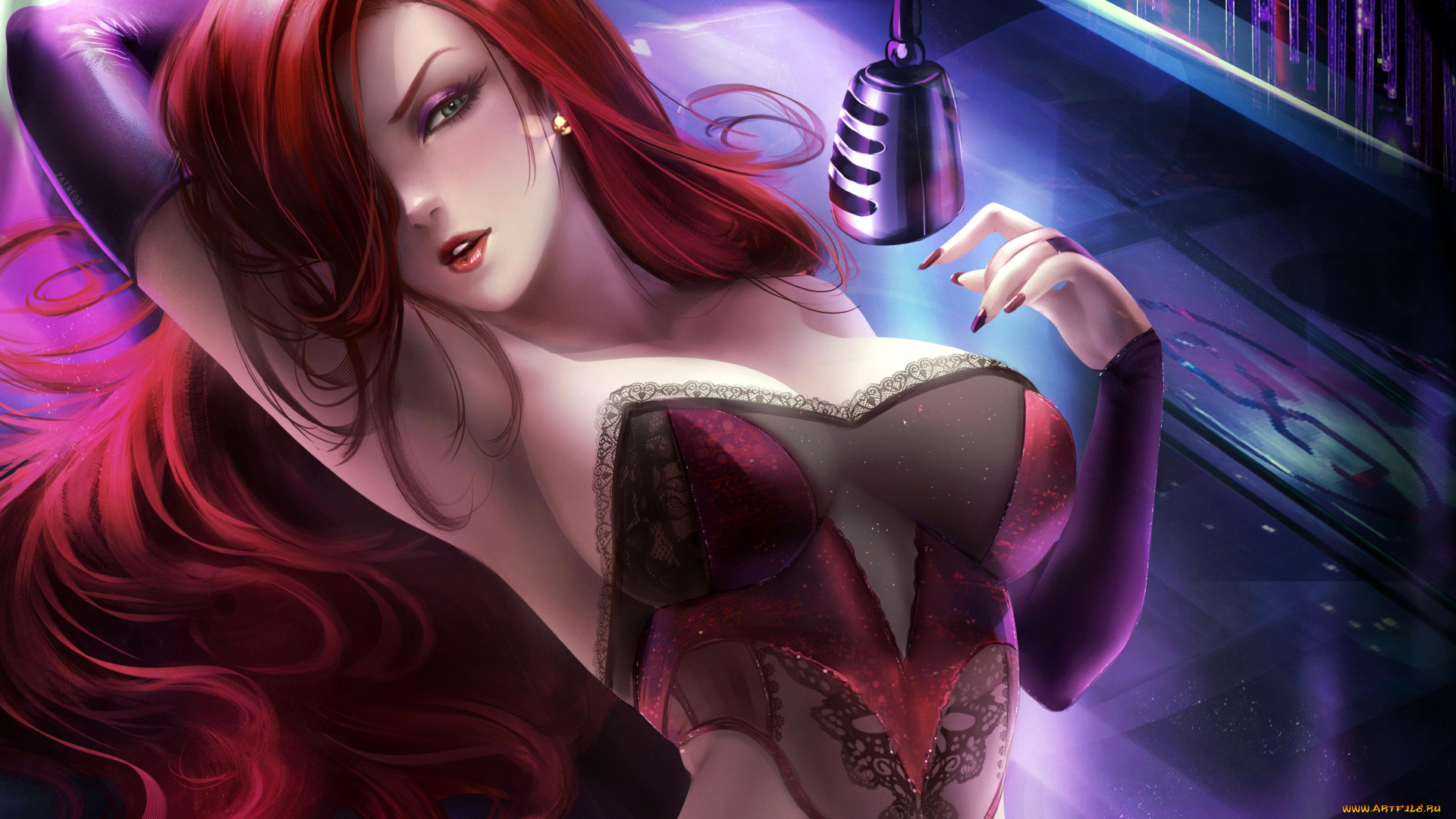 рисованное, кино, , мультфильмы, jessica, rabbit, микрофон