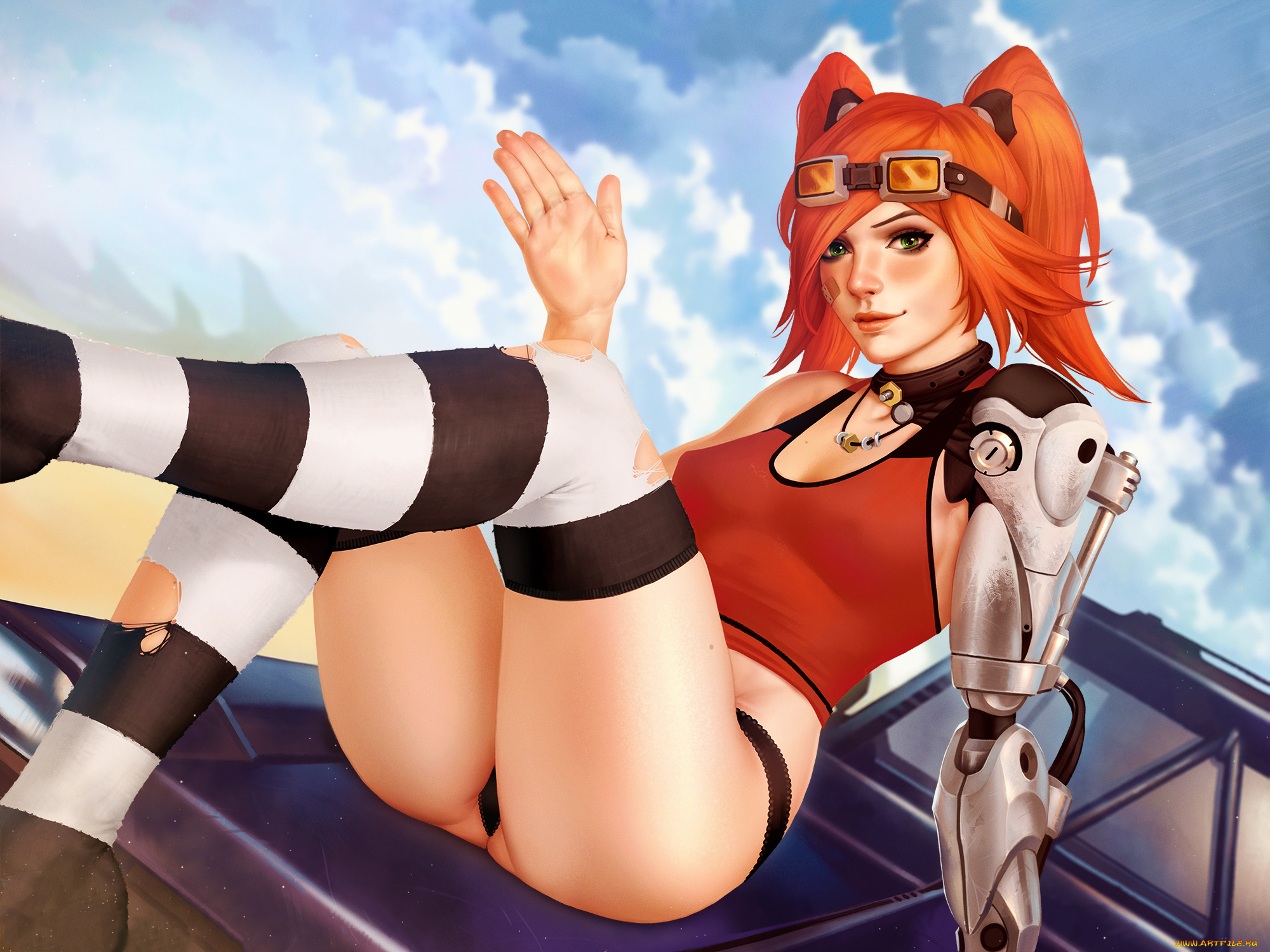 borderlands, видео, игры, девушка, фон, взгляд, рука