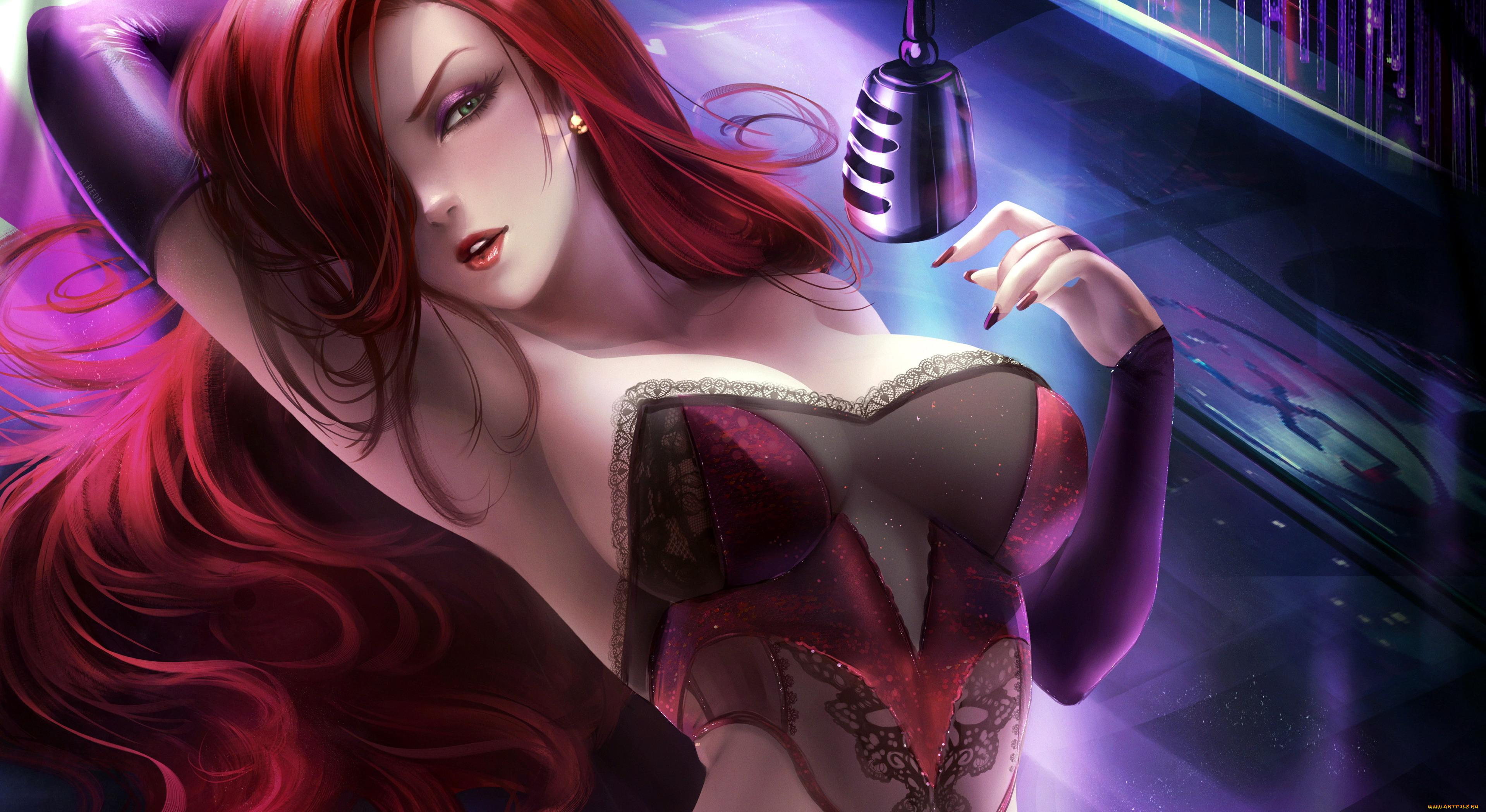 рисованное, кино, , мультфильмы, jessica, rabbit, микрофон