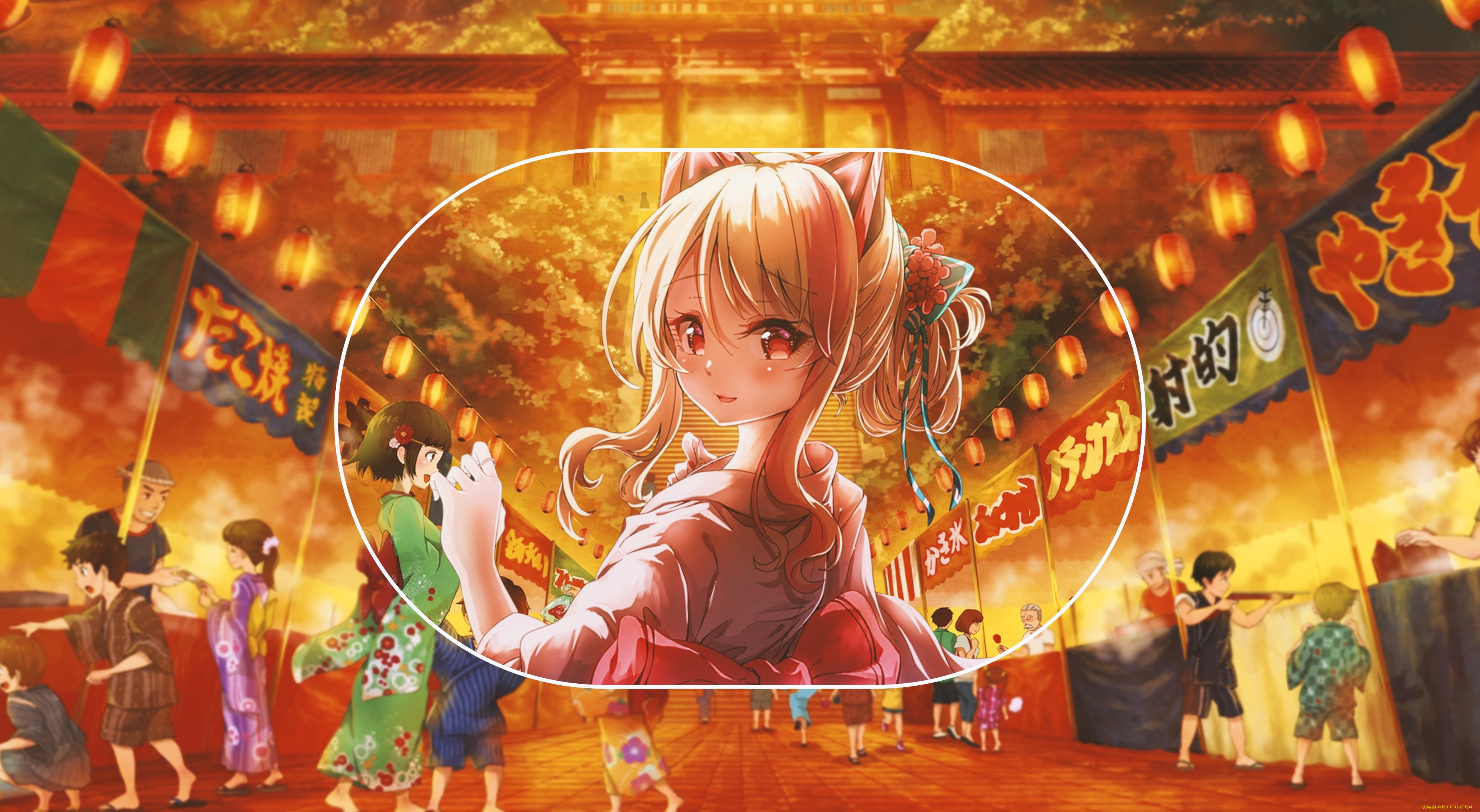 аниме, город, , улицы, , интерьер, , здания, девушка