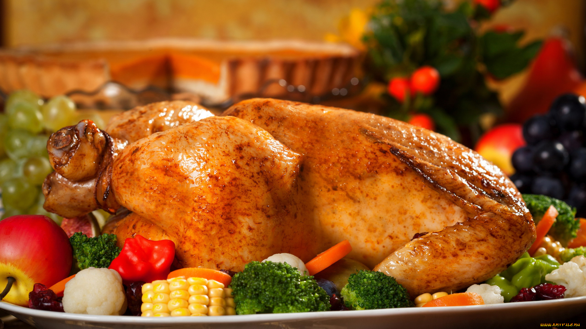 еда, мясные, блюда, индейка