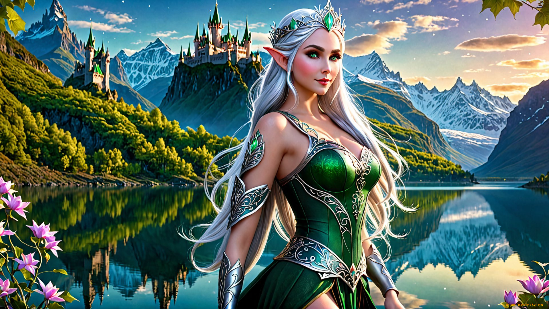 фэнтези, эльфы, нейросети, графика, нейроарт, ai, art, нейронные, сети, рисунки, нейро, искусство, нейрографика, graphics, neuroart, neural, networks, drawings, neuro, neurography, created, by, dave