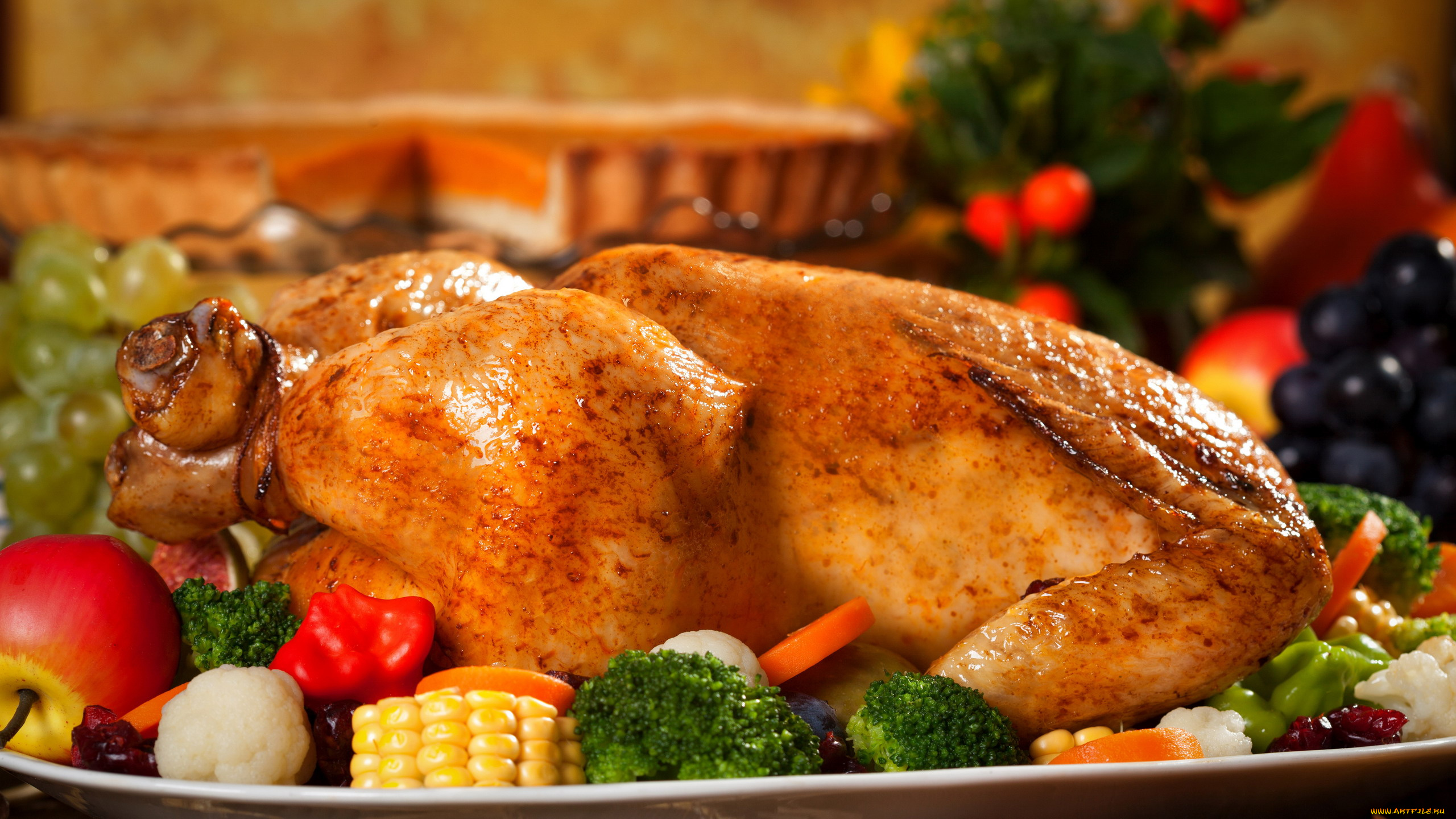еда, мясные, блюда, индейка