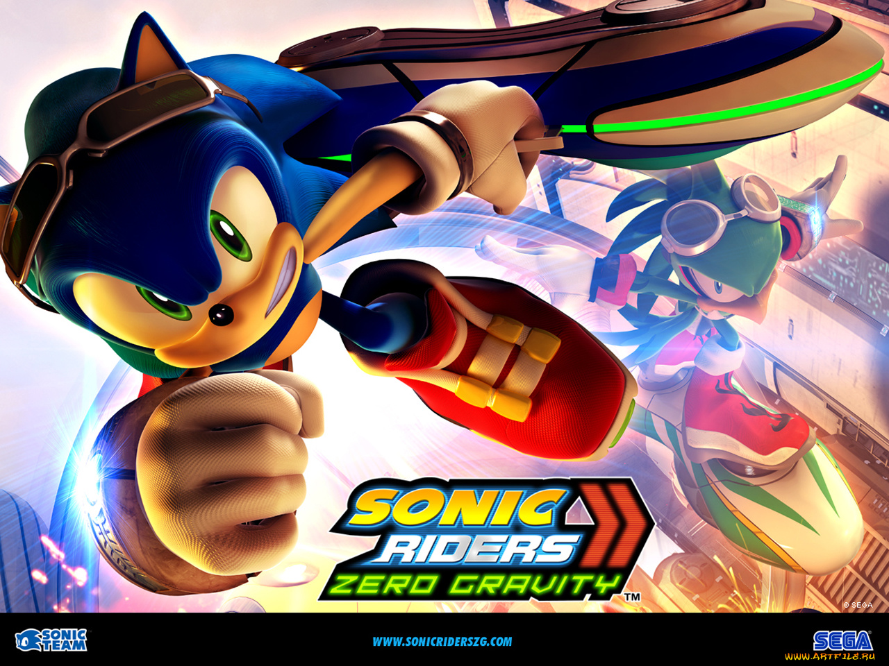 видео, игры, sonic, riders, zero, gravity