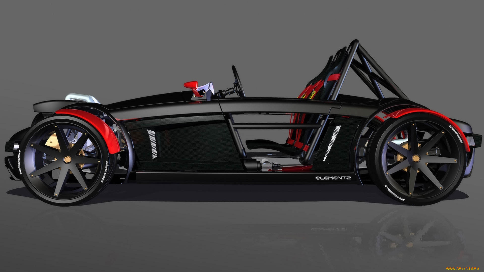 burton, автомобили, 3д