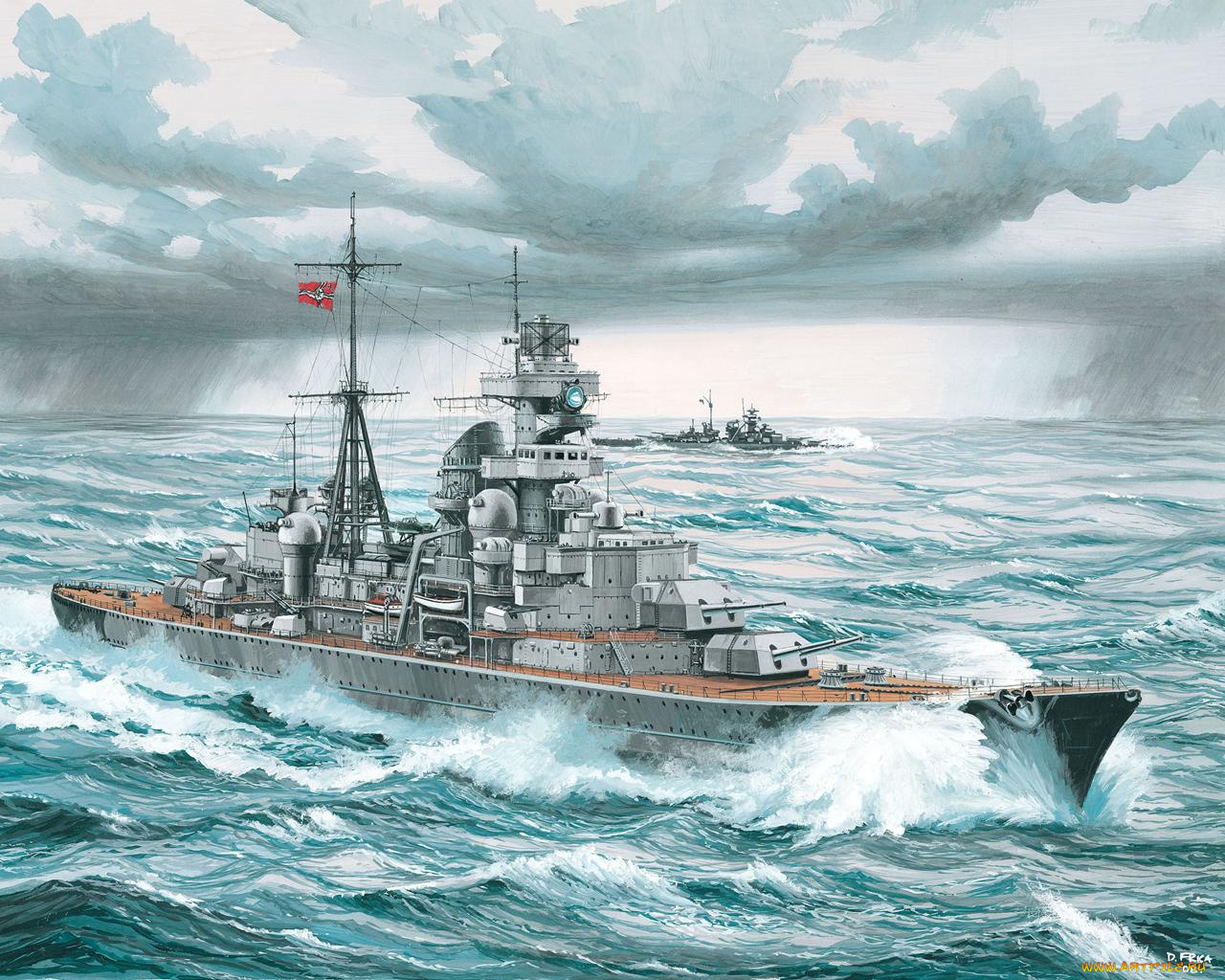 kms, kreuzer, prinz, eugen, корабли, рисованные