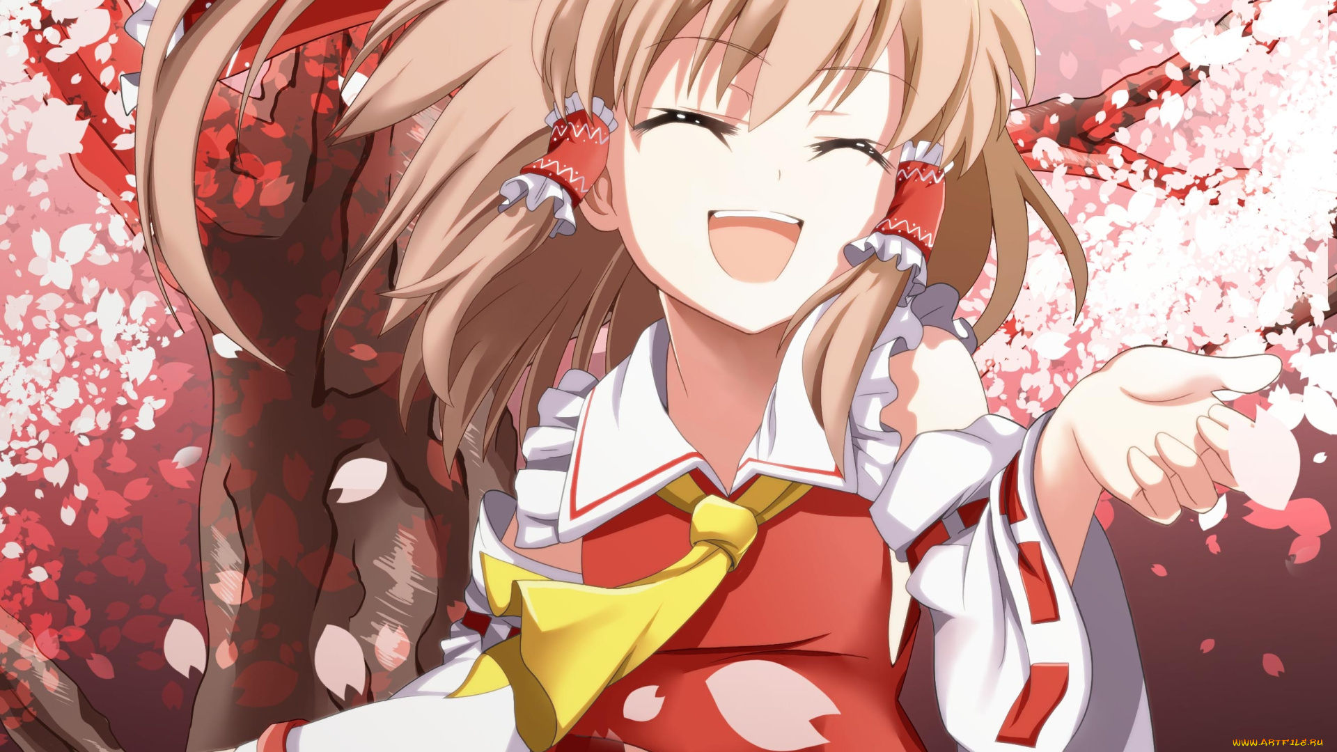 hakurei, reimu, аниме, touhou