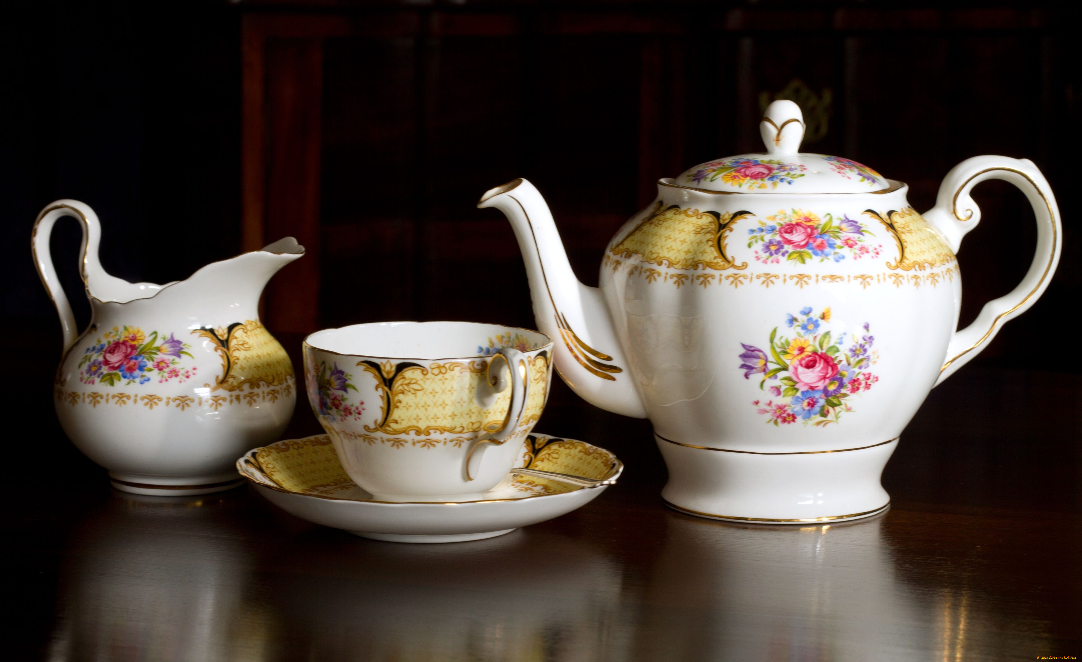 разное, посуда, столовые, приборы, кухонная, утварь, чашка, блюдце, чайник, молочник