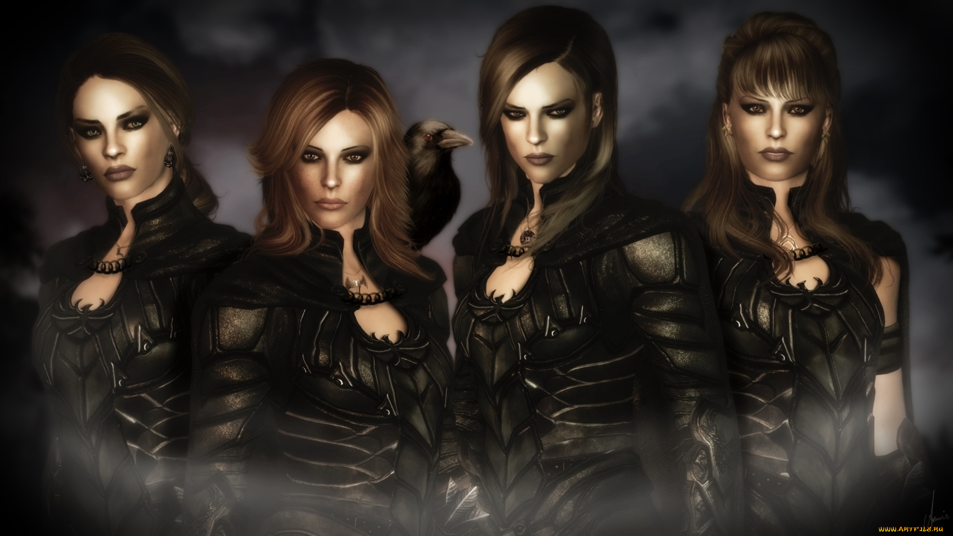 3д, графика, people, , люди, взгляд, девушки