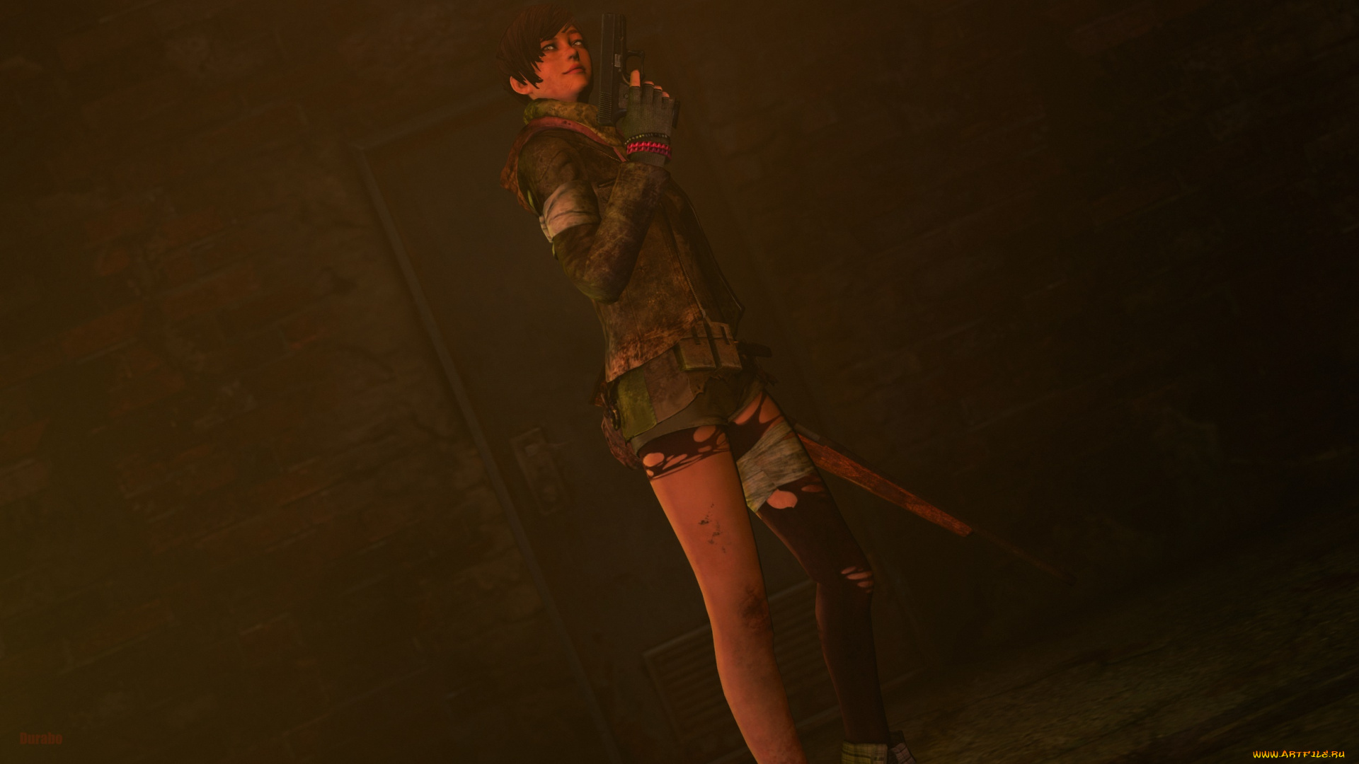 3д, графика, фантазия, , fantasy, девушка, фон, взгляд